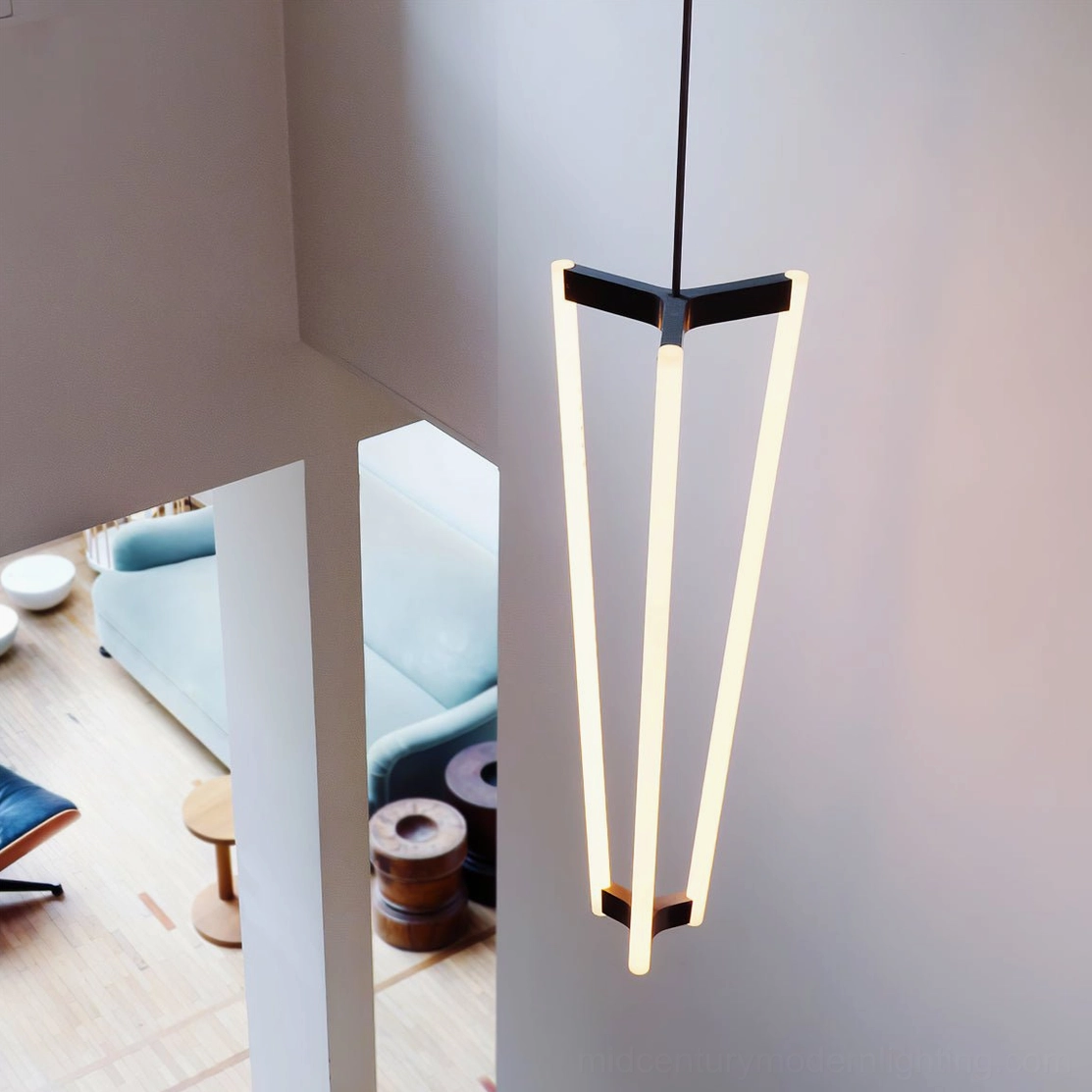 Pipeline Chandelier trapezoidal suspension design contemporary focal point