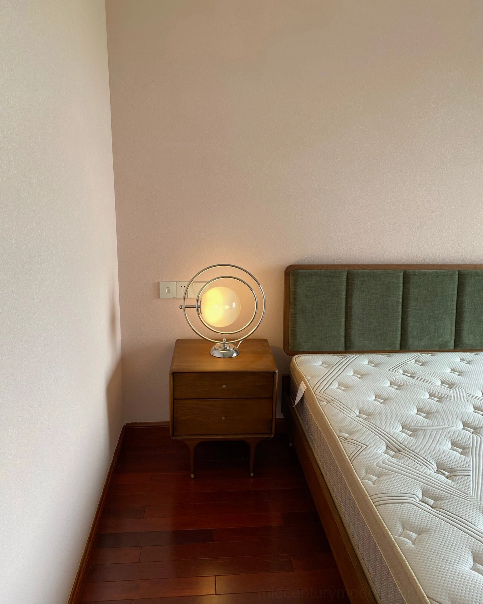 Planet lamp minimalist home office setup contemporary desk accent lighting