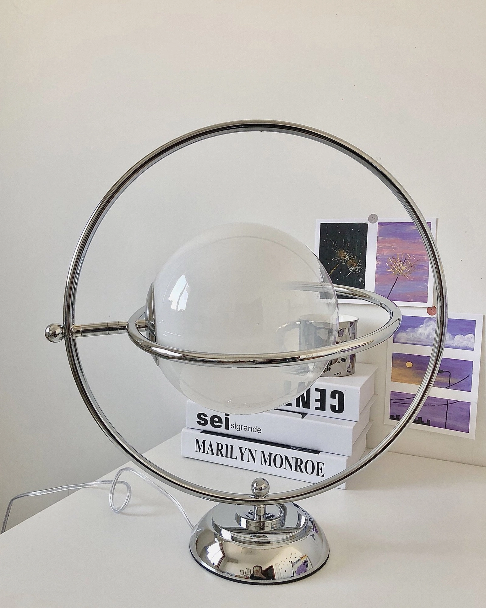 Planet lamp warm ambient glow bedroom living room nightstand accent lighting