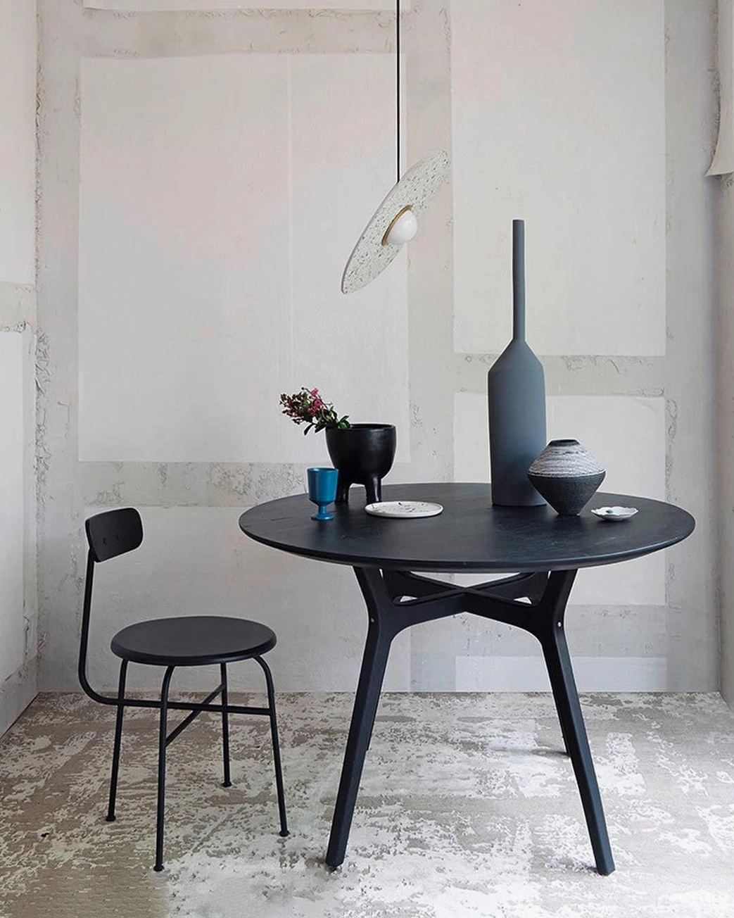 Planet terrazzo pendant lamp product hero shot with neutral background