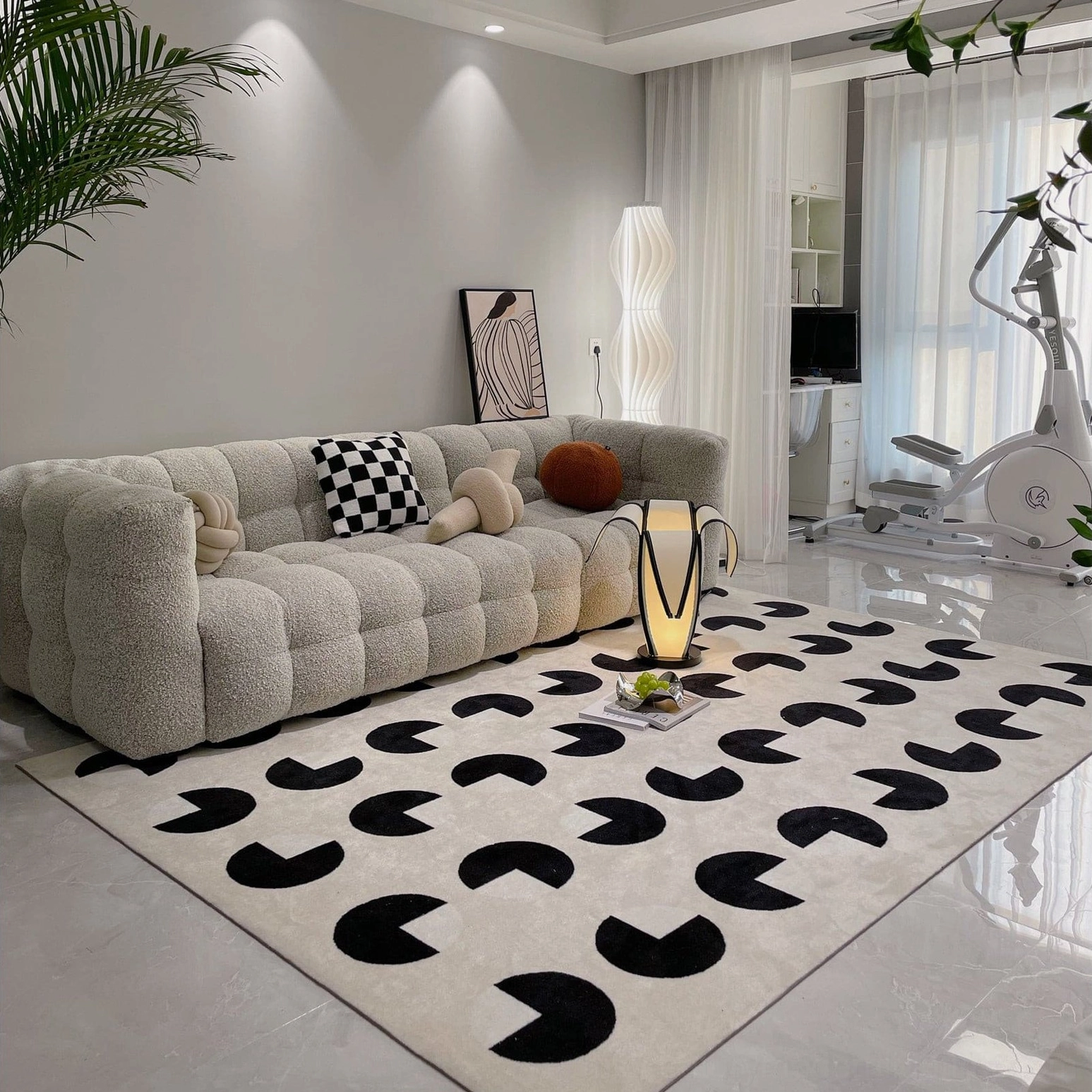 Playful banana-shaped lamp bringing sculptural interest and personality to home interiors