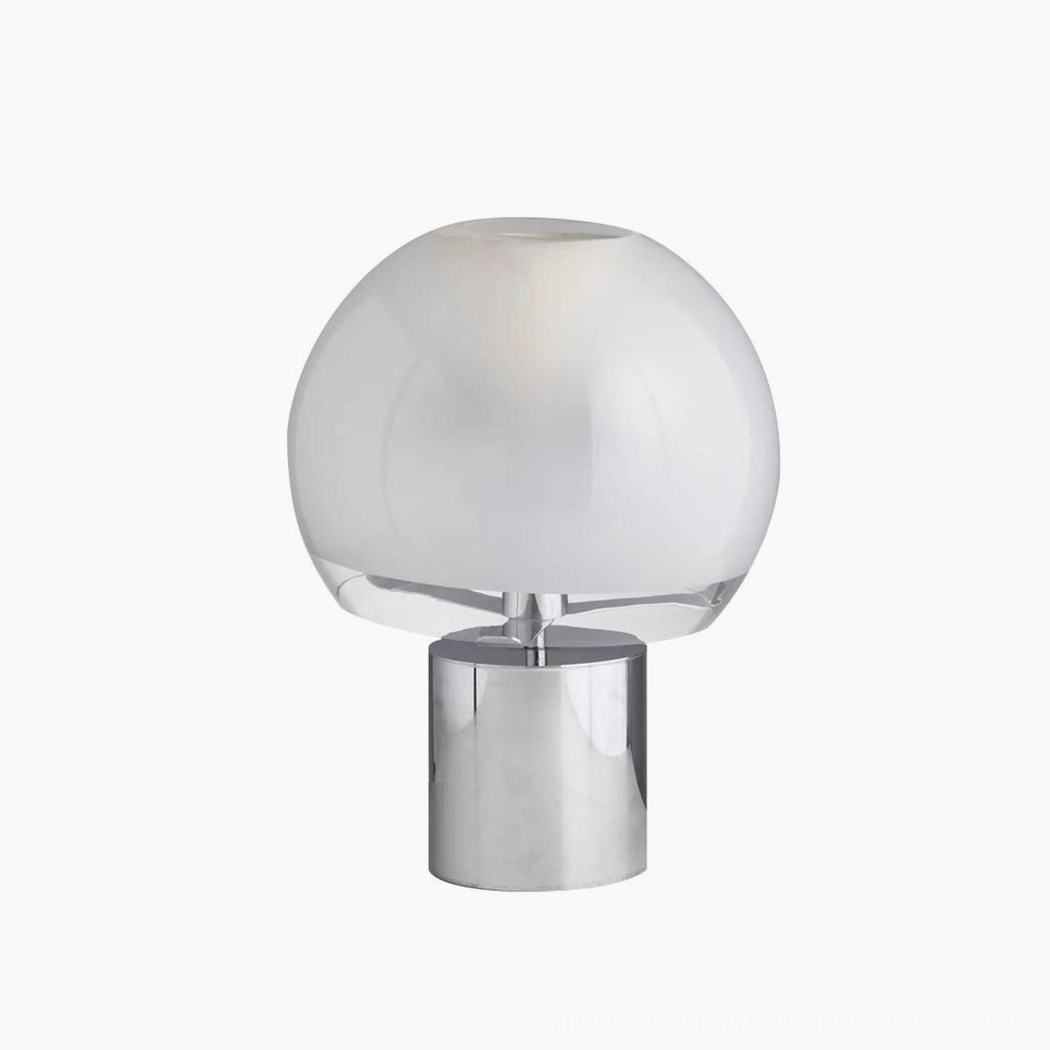 Porcino Table Lamp available in silver and gold metal base finishes, product variant showcase