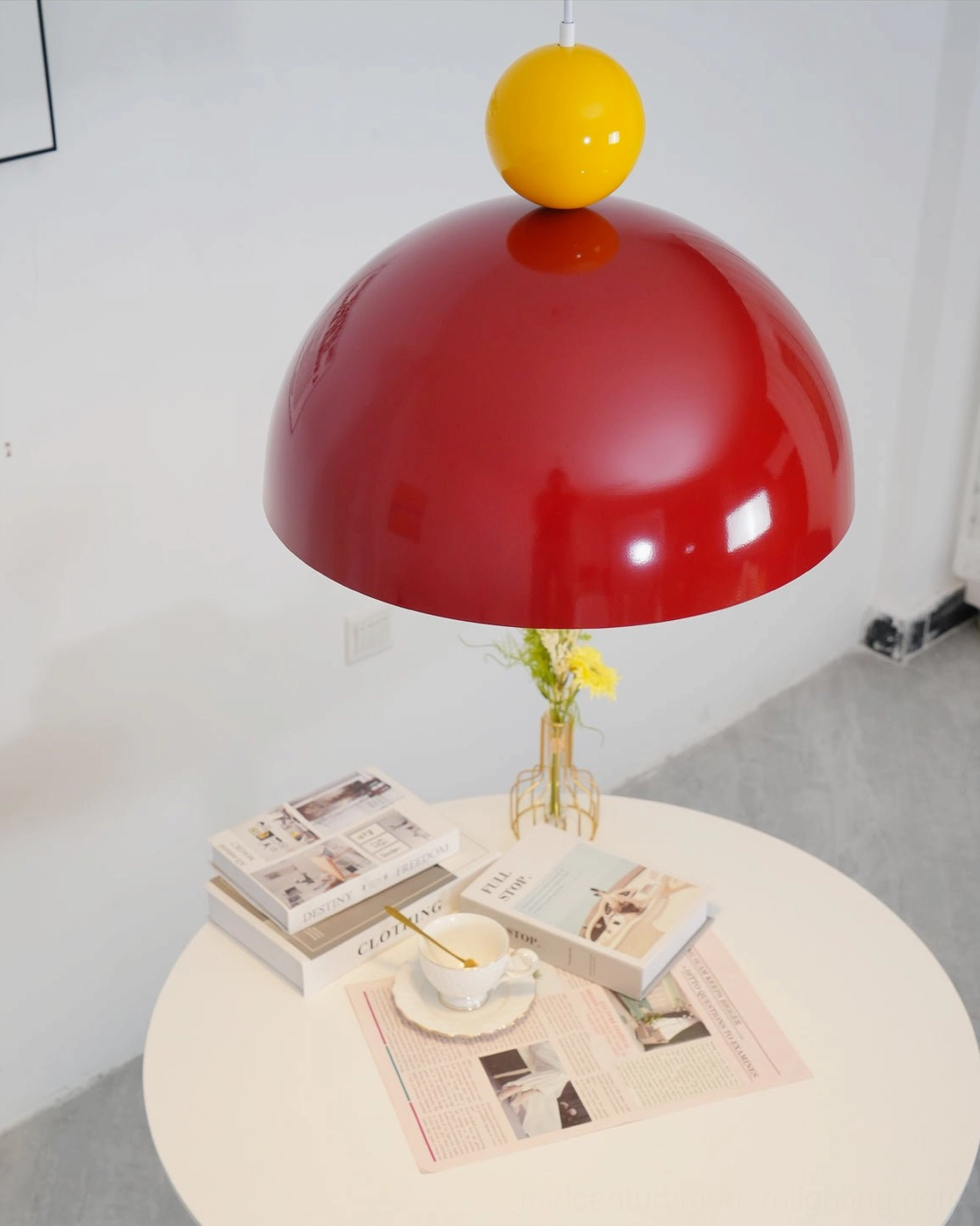 Posa dome pendant lamp color comparison showing multiple finish options available