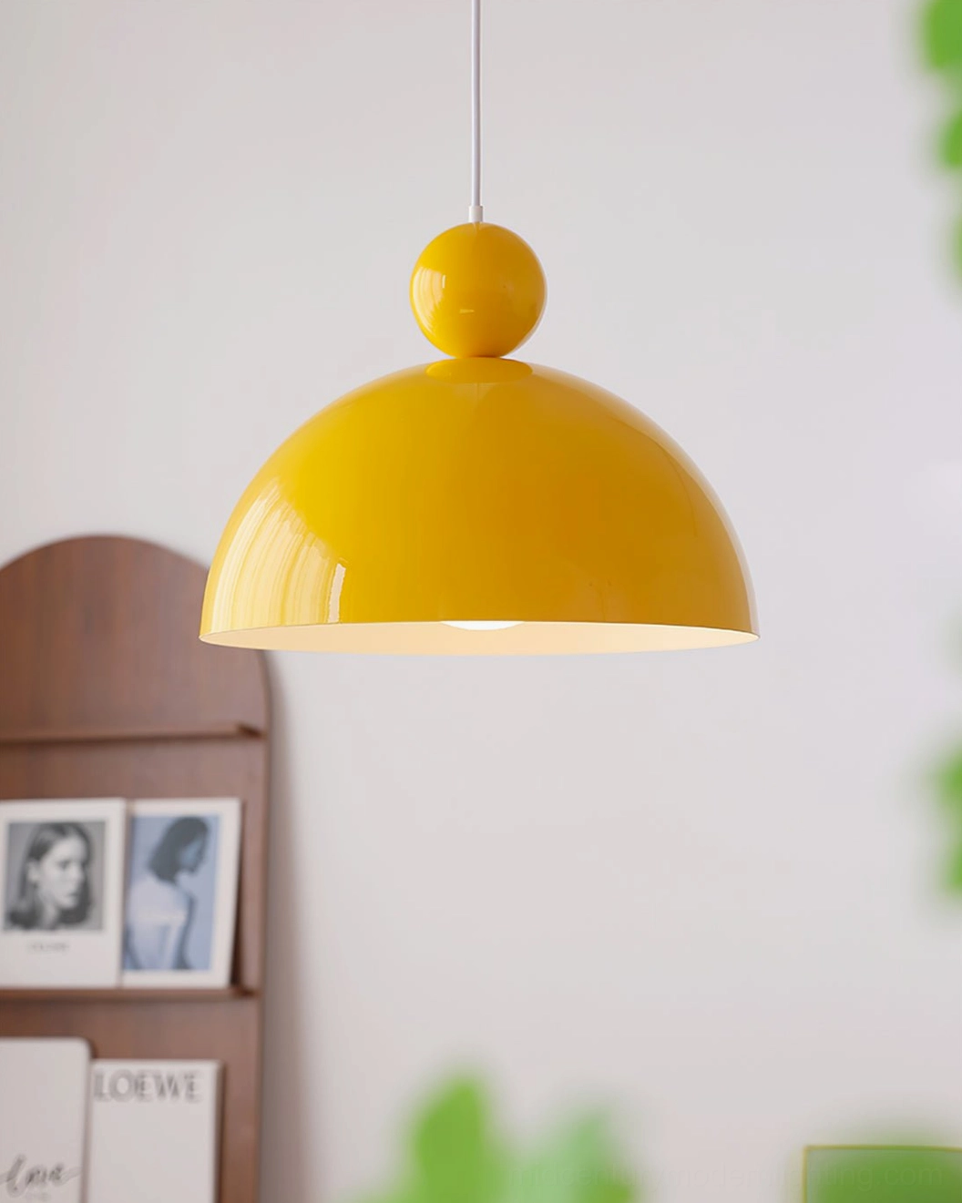 Posa mid-century modern pendant lamp installation detail and hardware assembly