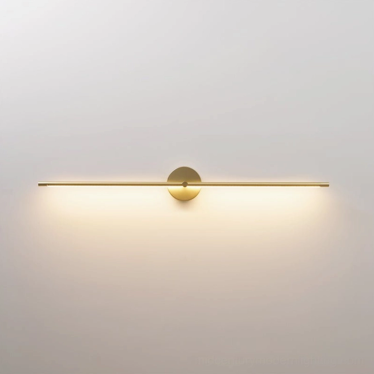 Premium matte gold linear wall lamp available in three sizes for versatile installation