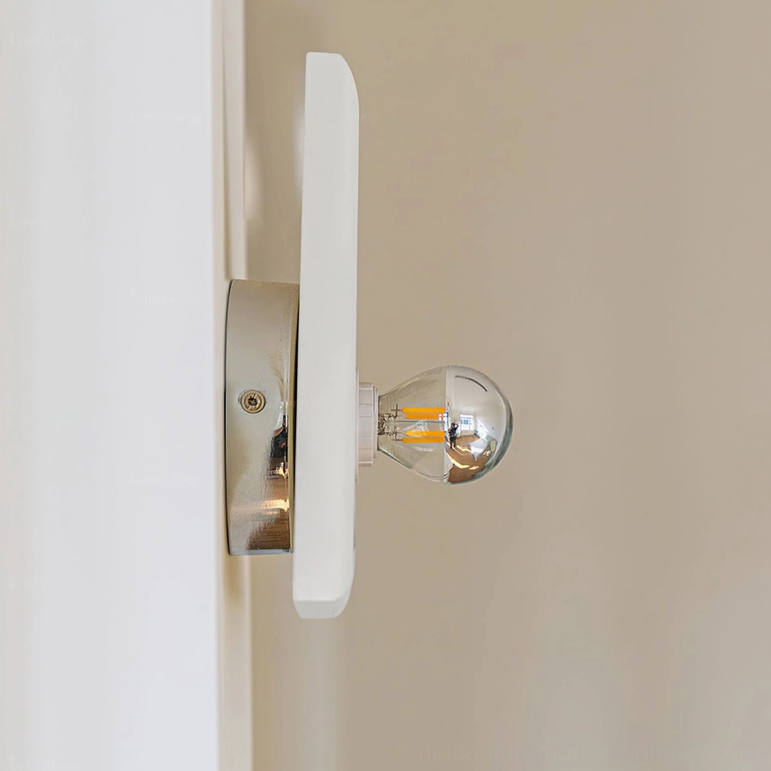 Prism triangle wall lamp side angle single bulb indoor corner setting