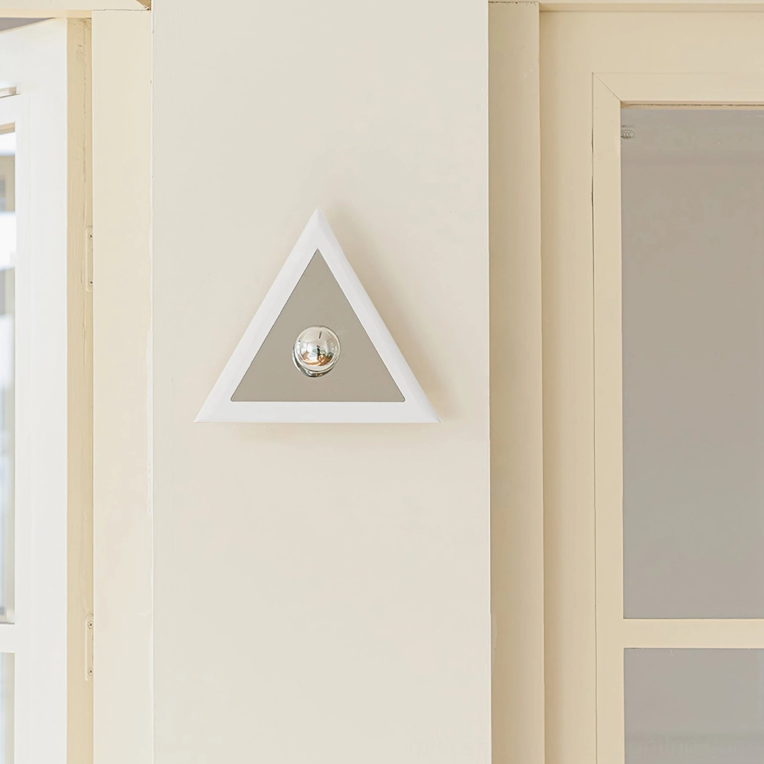 Prism triangle wall lamp hallway installation minimalist corridor decor