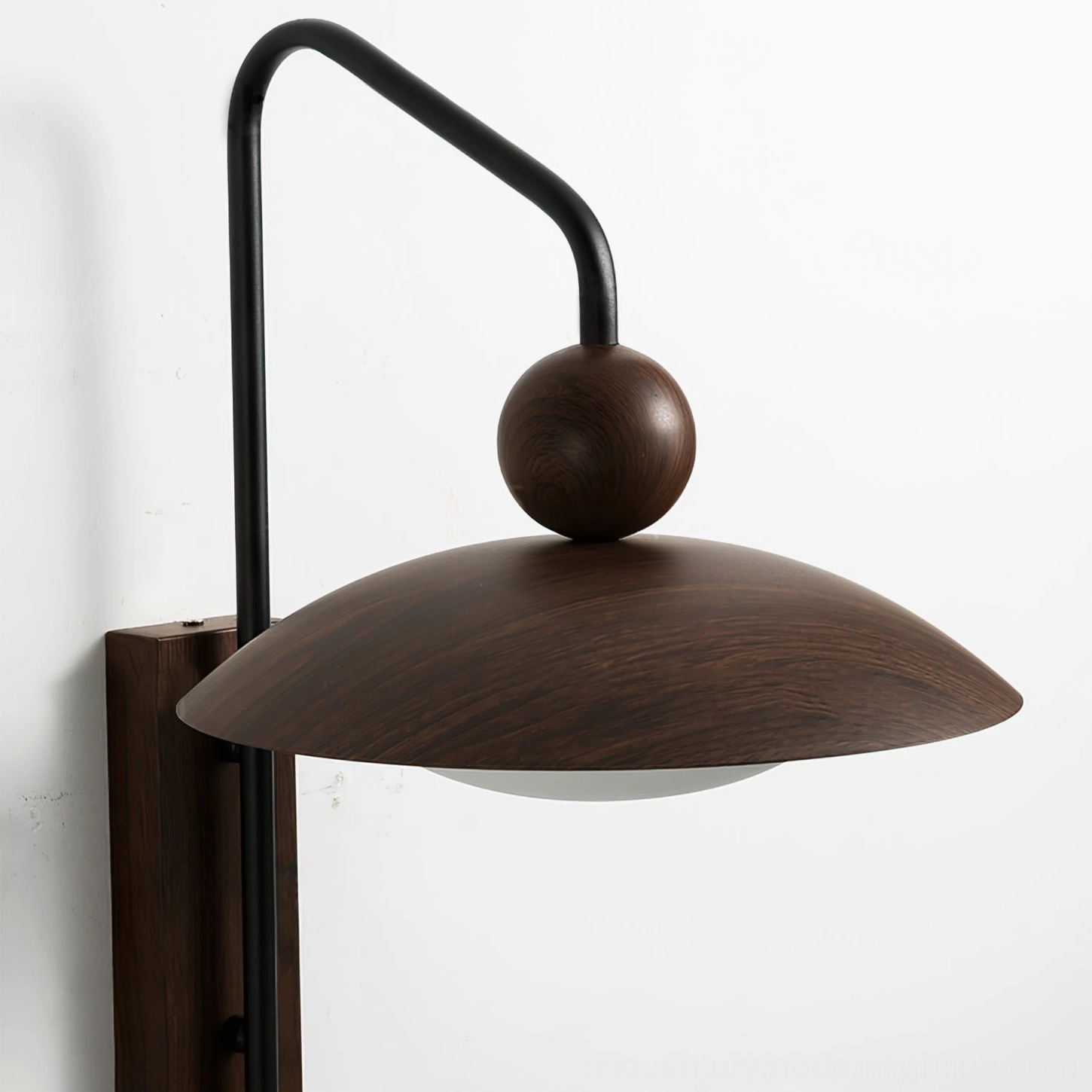 Rancho modern wall lamp with integrated storage, complete product showcase in lifestyle setting