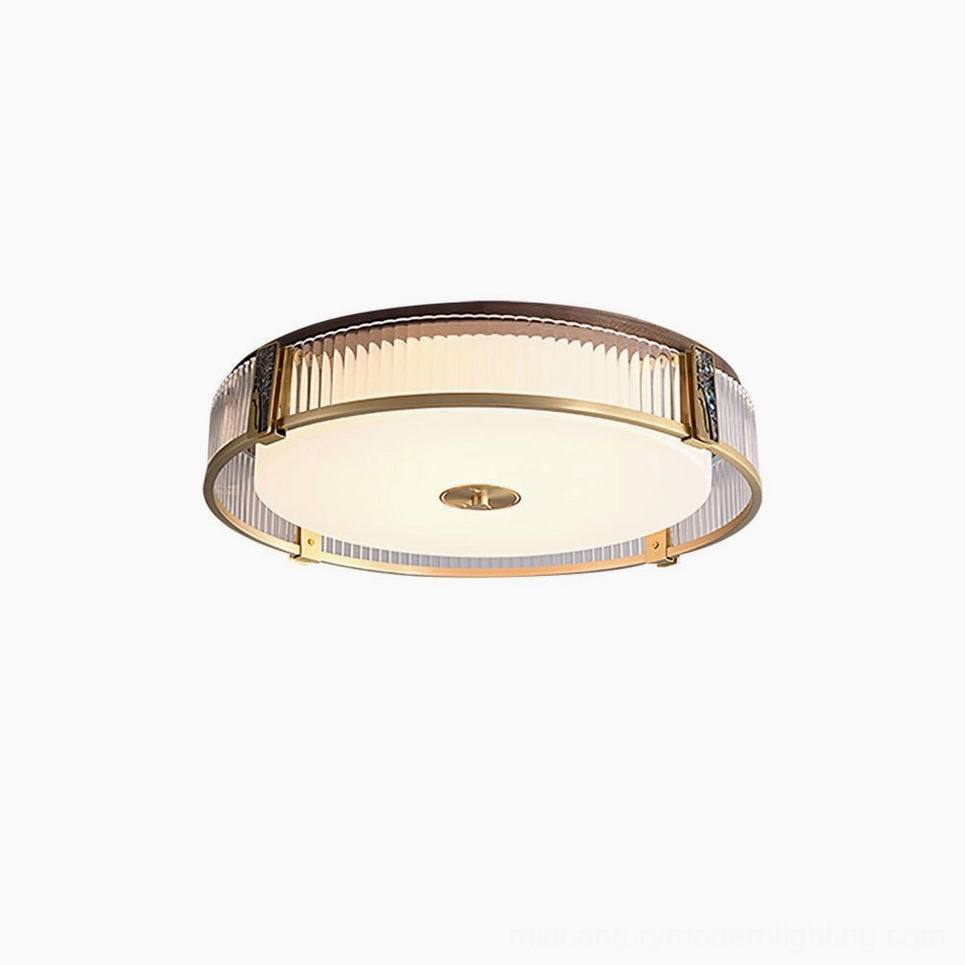 Randolph brass ceiling lamp in multiple sizes displayed for comparison