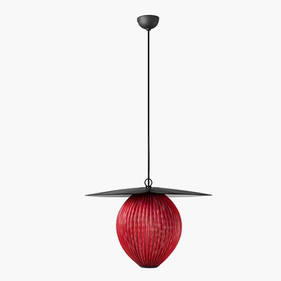 Red Satellite pendant light isolated product image on white background