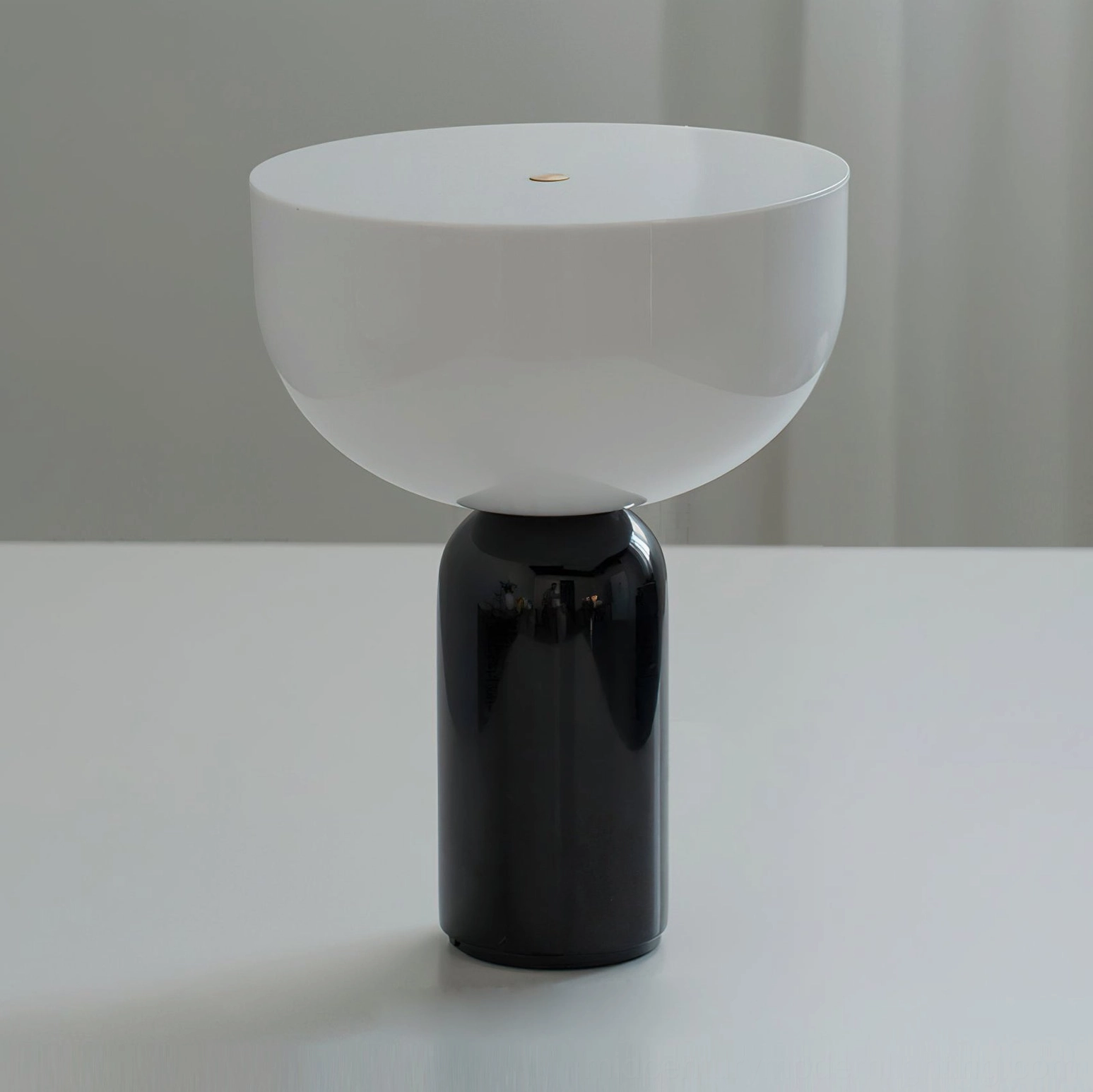 Renard cordless marble lamp with USB charging cable and rechargeable battery feature