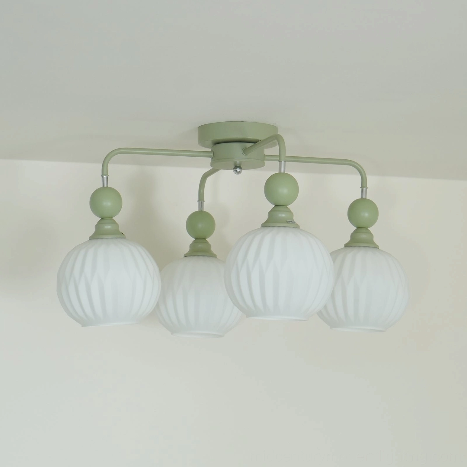 Renee mid-century ceiling light product shot showing overall design and proportions