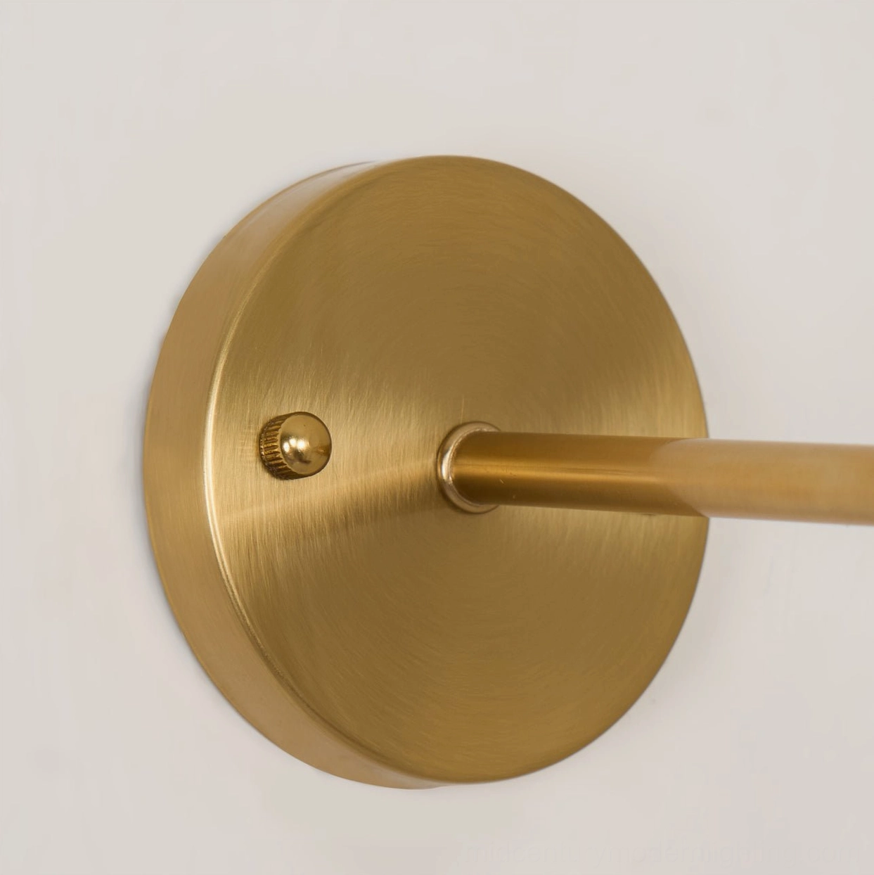 Retro bell-shaped wall sconce with elegant bow accent and brass mounting