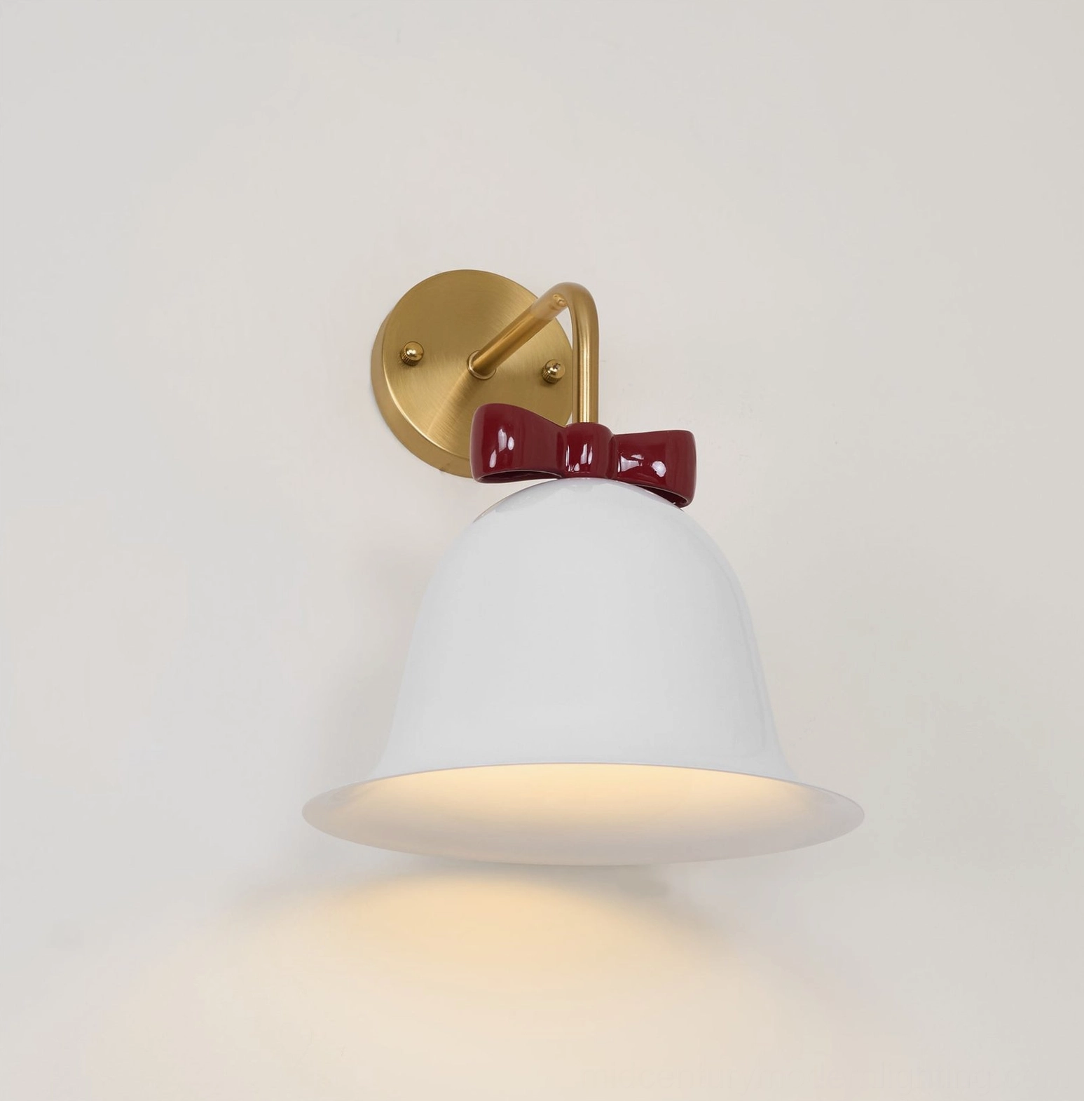 Retro bell wall lamp showcasing mid-century modern design and playful silhouette