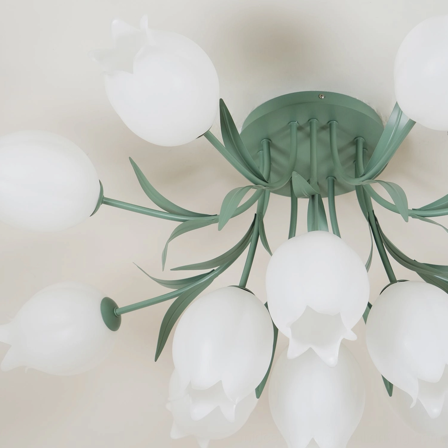 Ricko 12-head ceiling light installed interior space