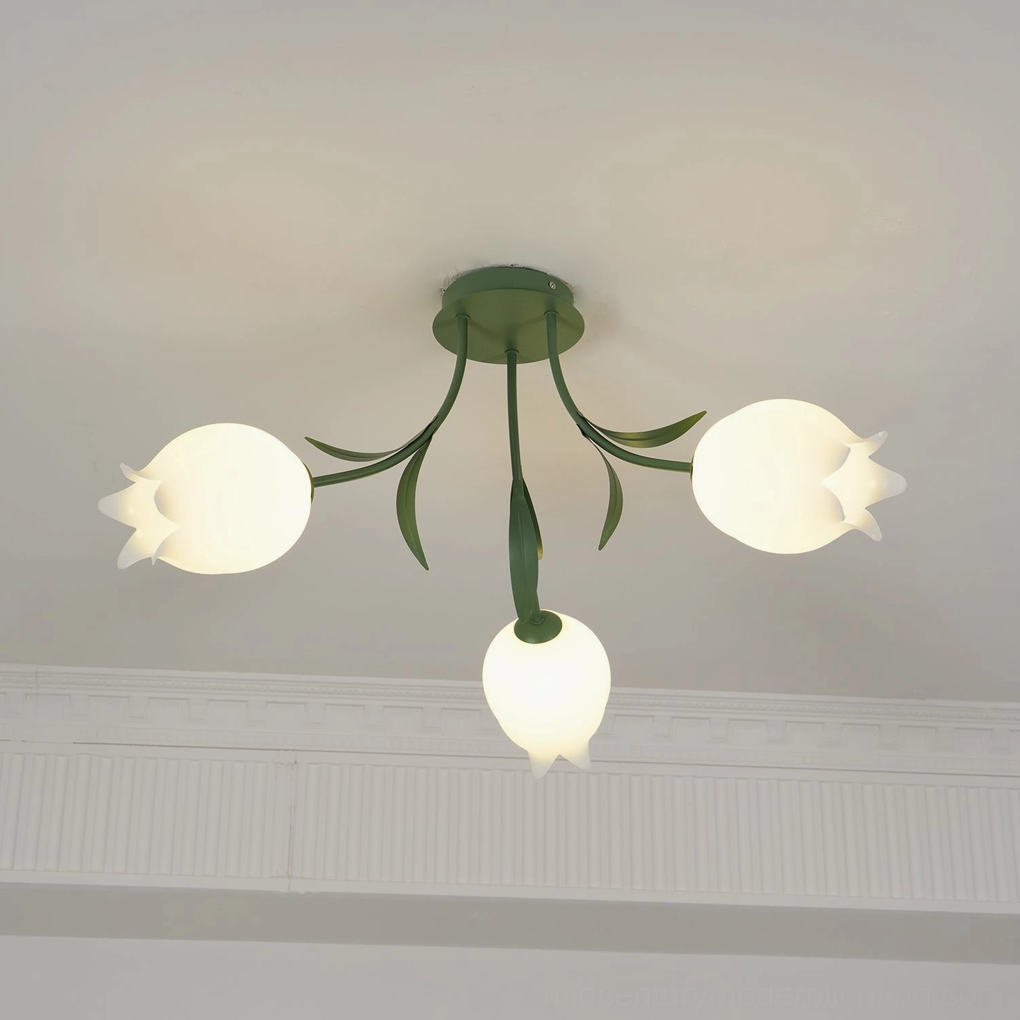 Ricko 3-head ceiling light installed entryway hallway