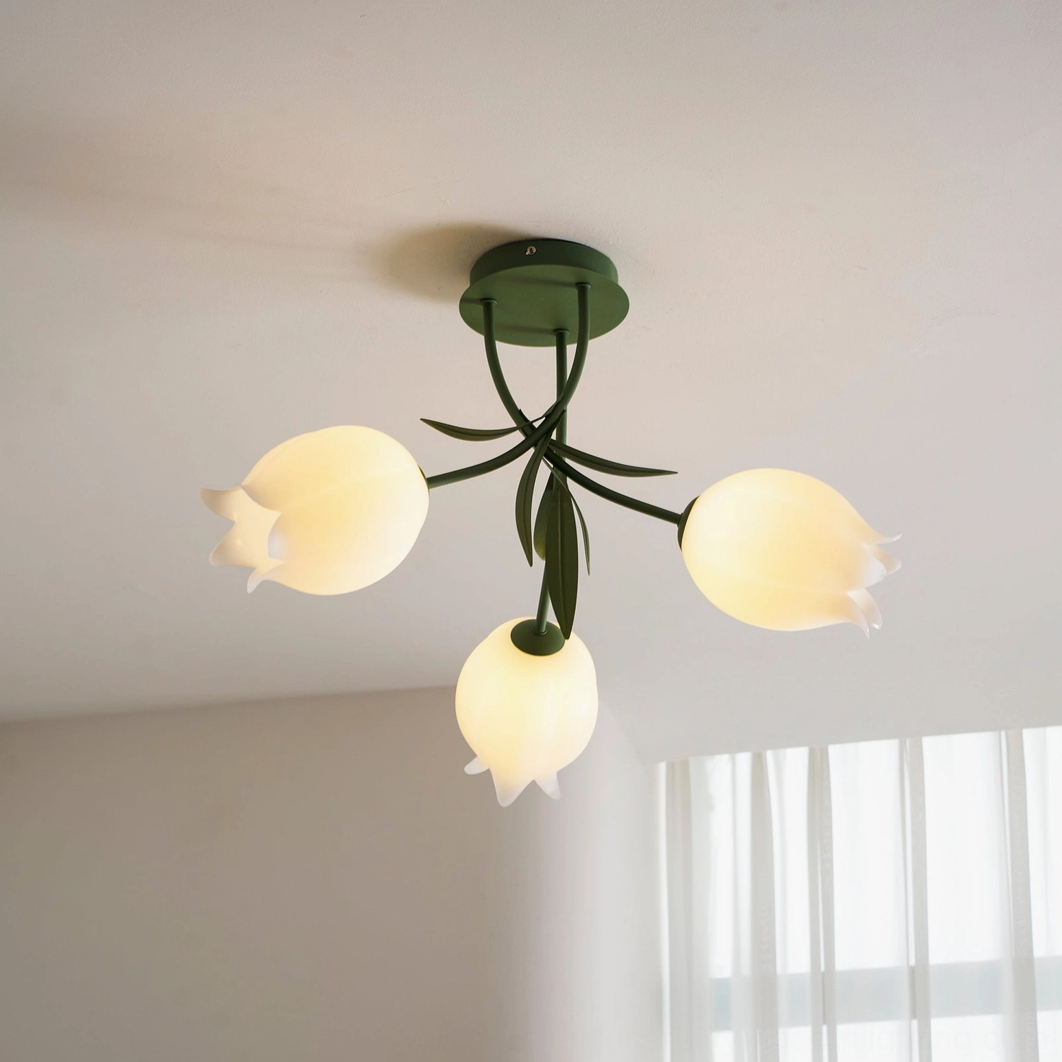 Ricko 3-head compact ceiling light fixture angle