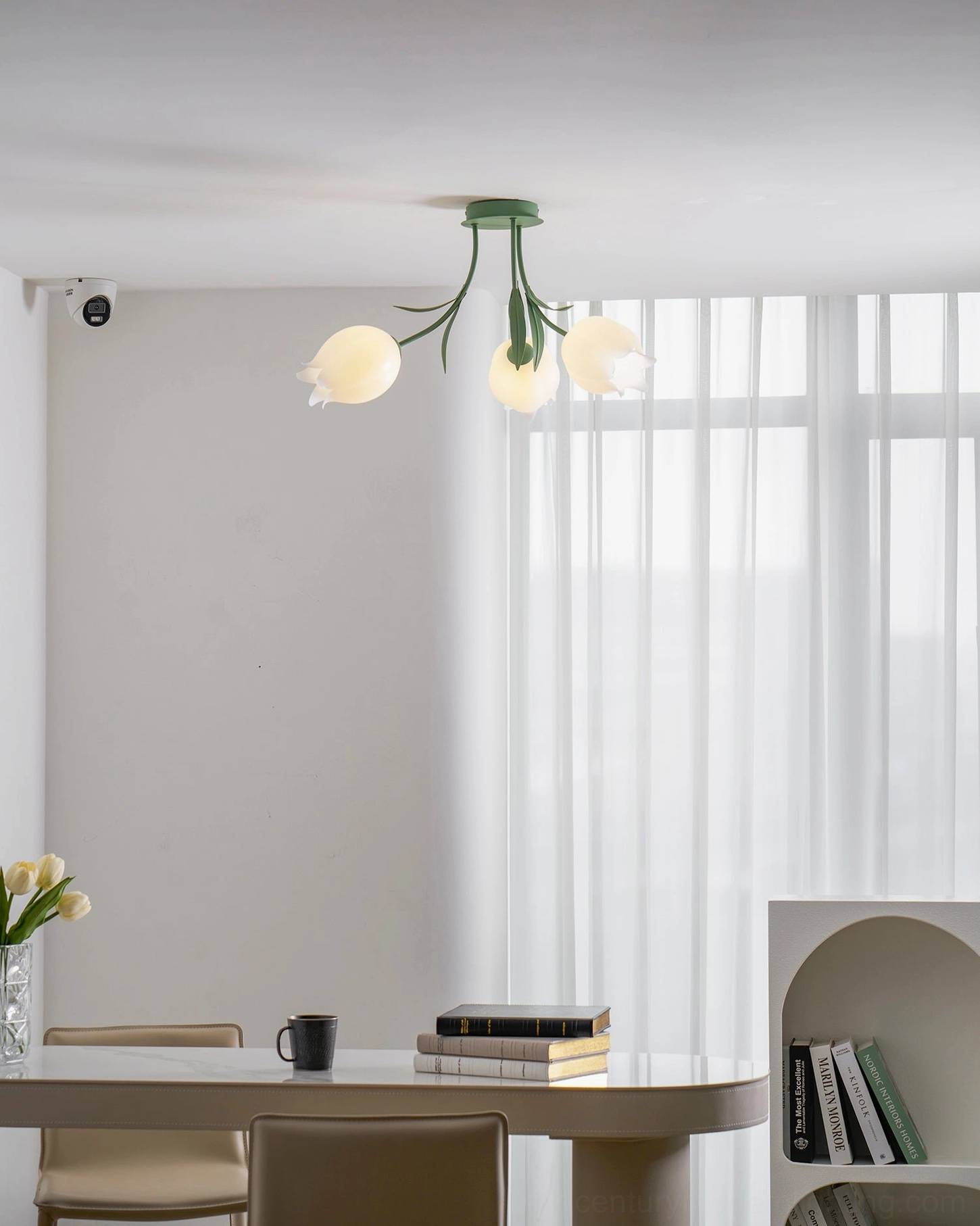 Ricko 3-head compact fixture installed overhead