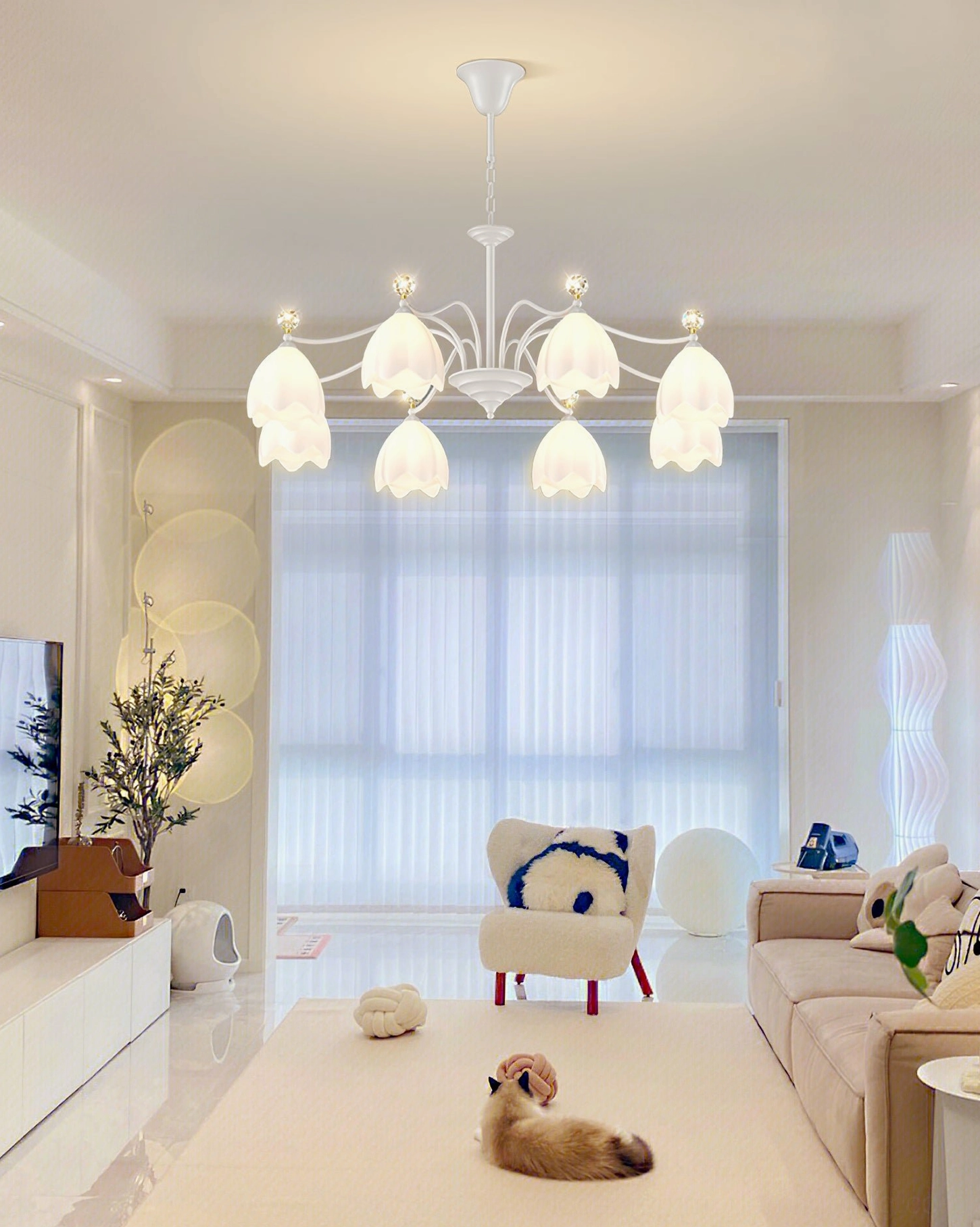 Ricko Chandelier product showcase displaying pendant design versatility and elegant proportions