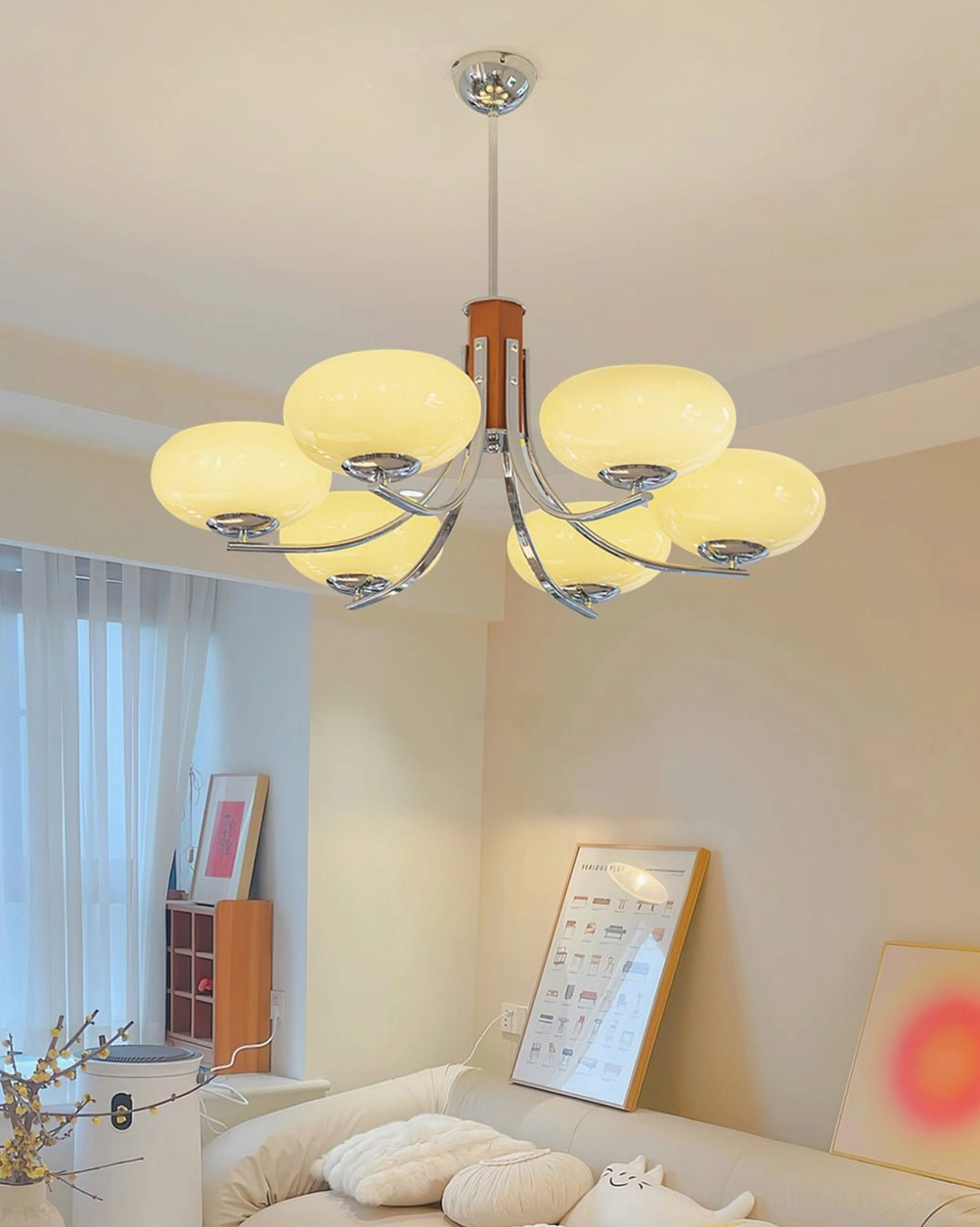 Rico mid-century modern pendant lighting fixture architectural design detail