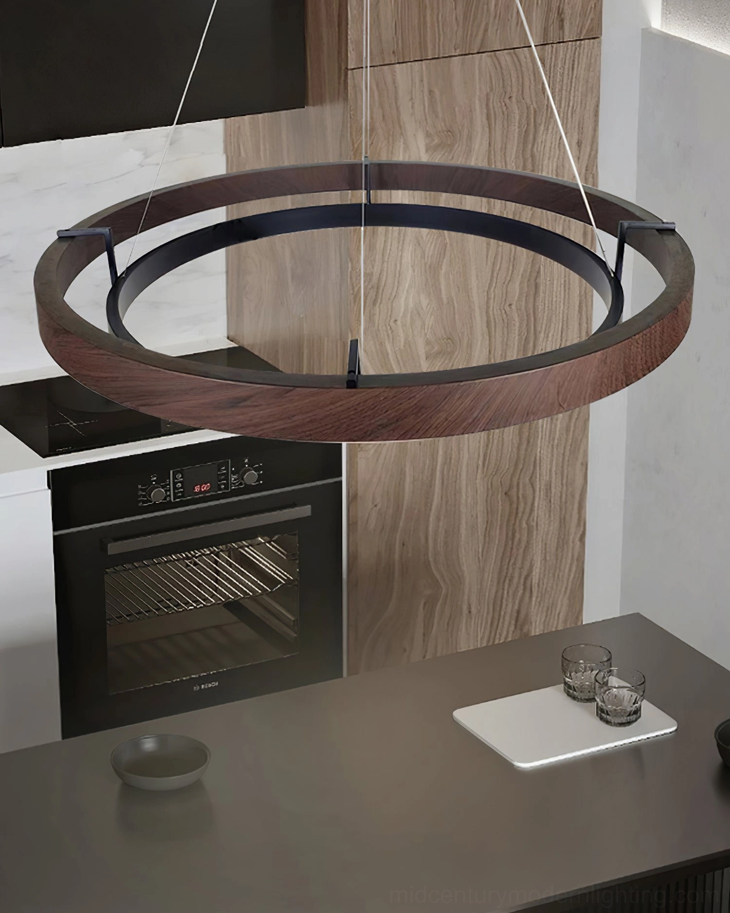 Ring Dunst double-ring pendant modern minimalist home decor lighting fixture mounted overhead