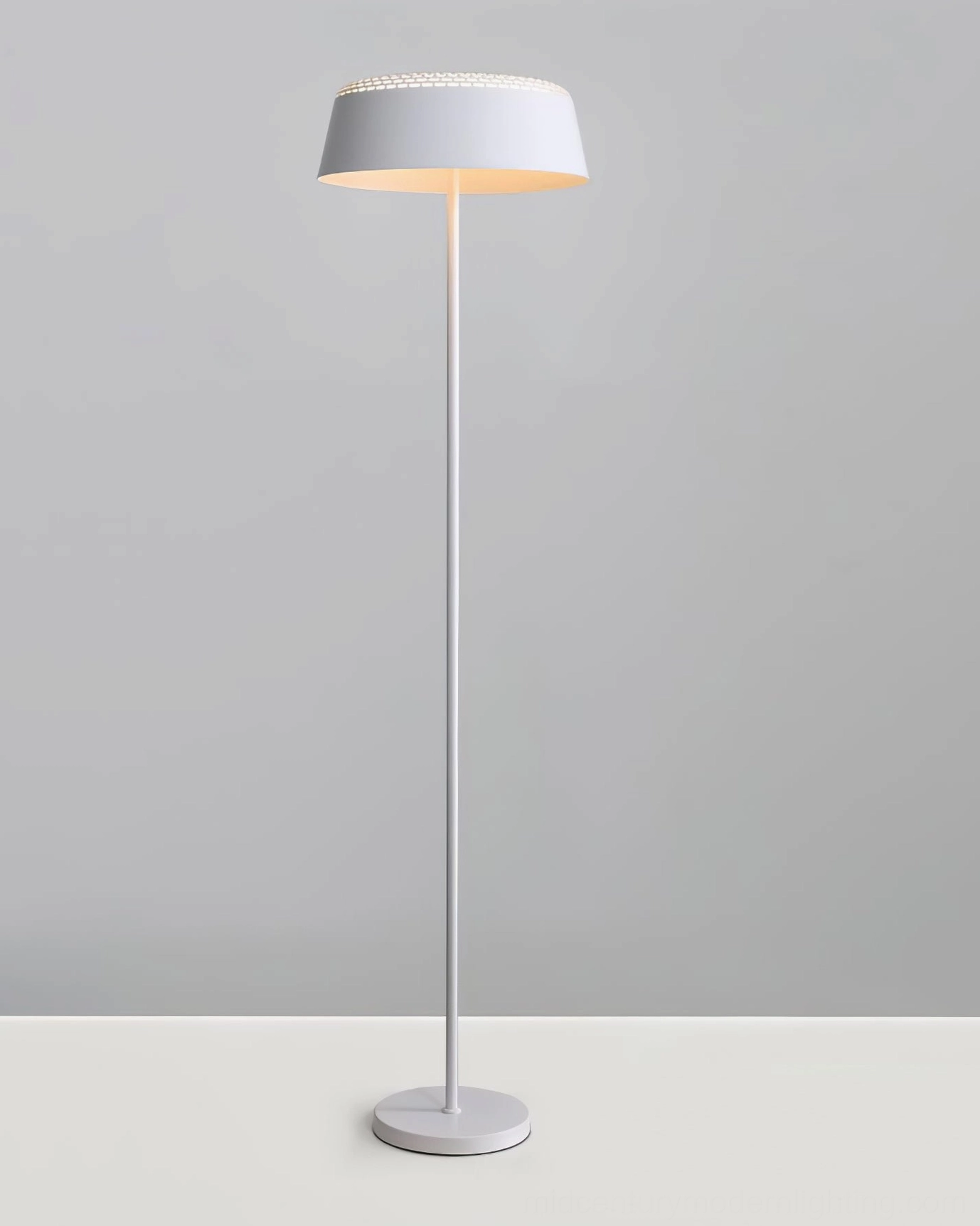 Ring floor lamp ambient glow warm light spread illumination effect
