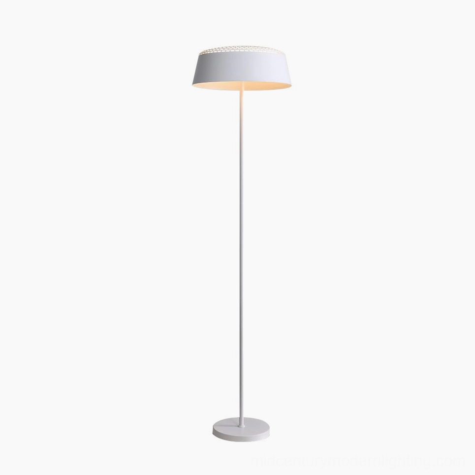 Ring floor lamp white black both finishes style options comparison