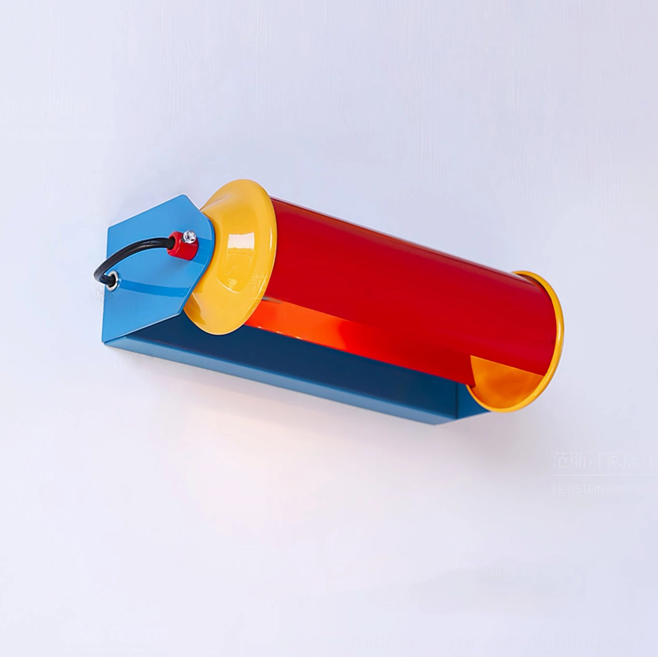 Rondo wall lamp with power cable and bulb base E26 E27 connection details