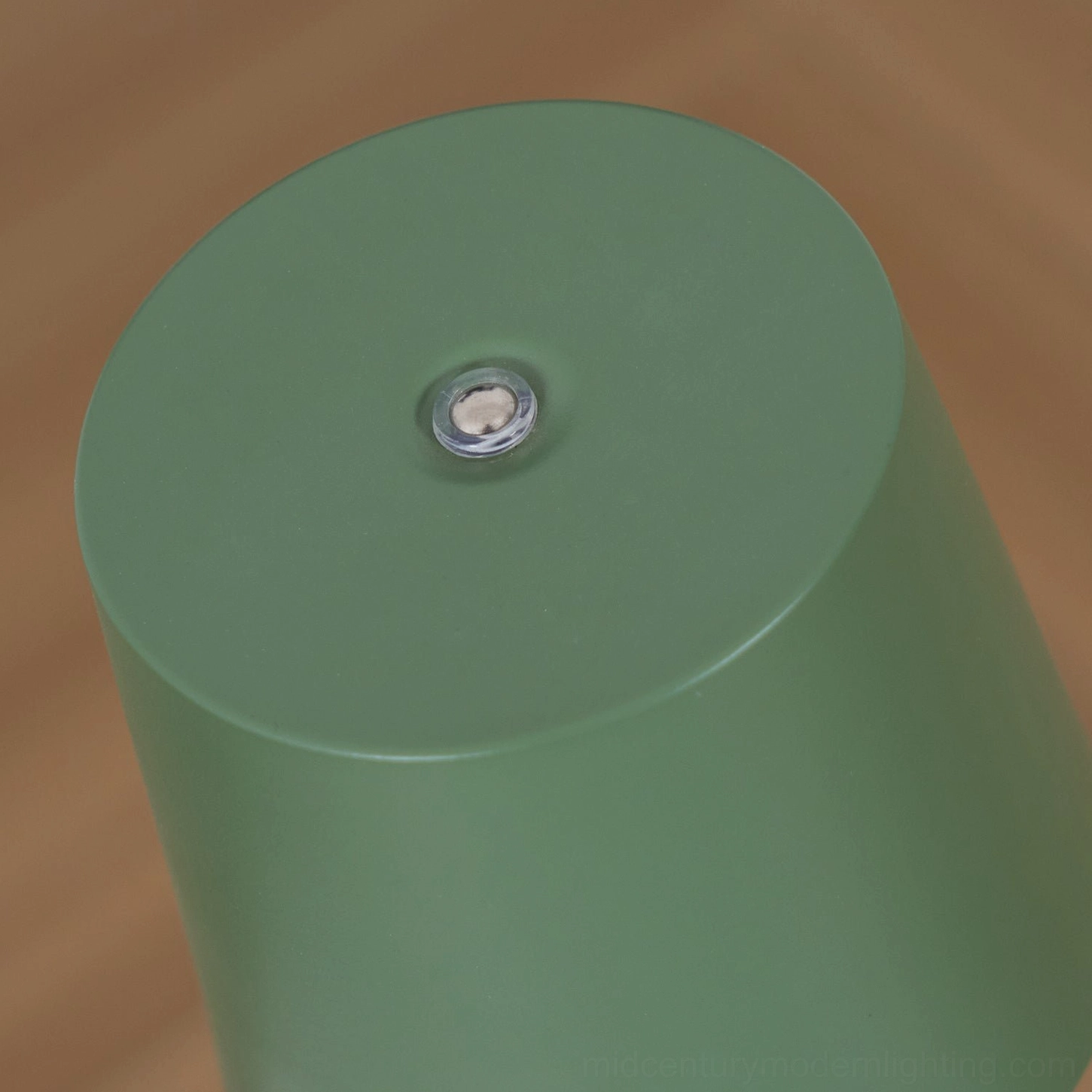 Sage green modern table lamp rechargeable battery 2400mAh runtime specifications