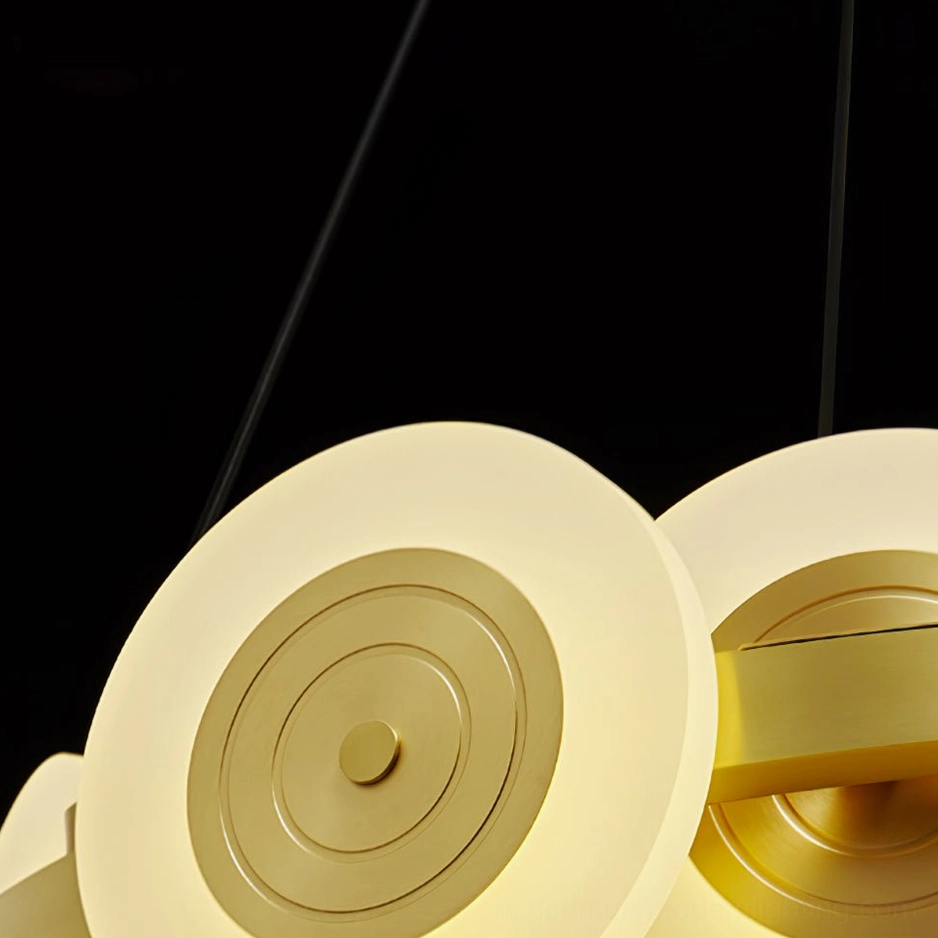 Samiya pendant light, 27.5 inch small size, compact ring design, bedroom or accent lighting
