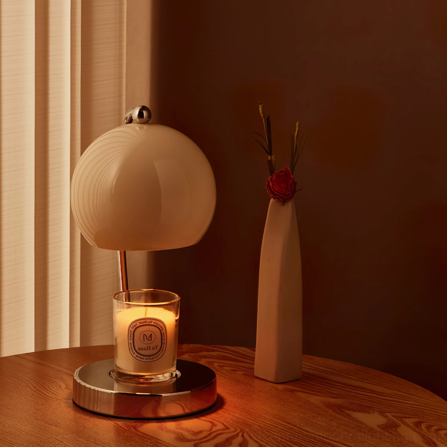 Modern minimalist sphere table lamp complete product showcase all color variants available