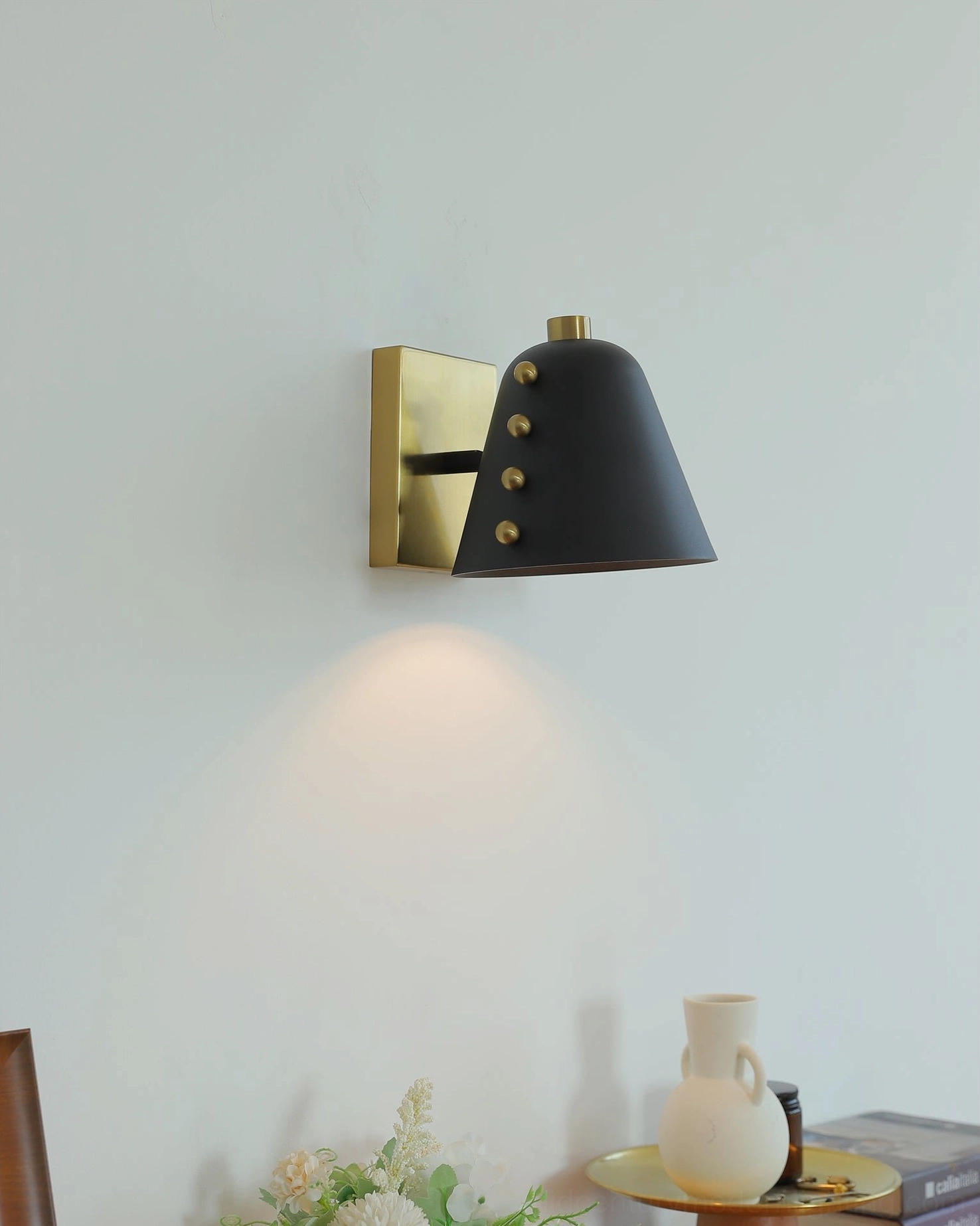 Wall sconce installation guide showing proper placement and electrical connection setup