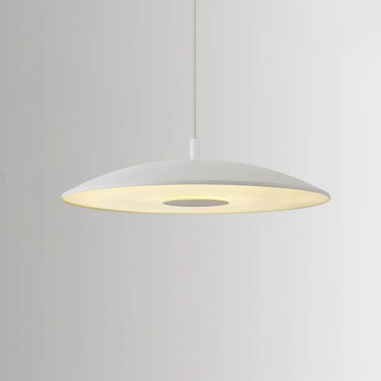 Scope LED pendant light white finish ceiling pendant modern minimalist style