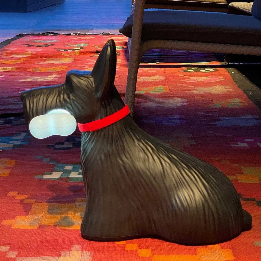 Scottie terrier table lamp modern resin lighting fixture architectural design
