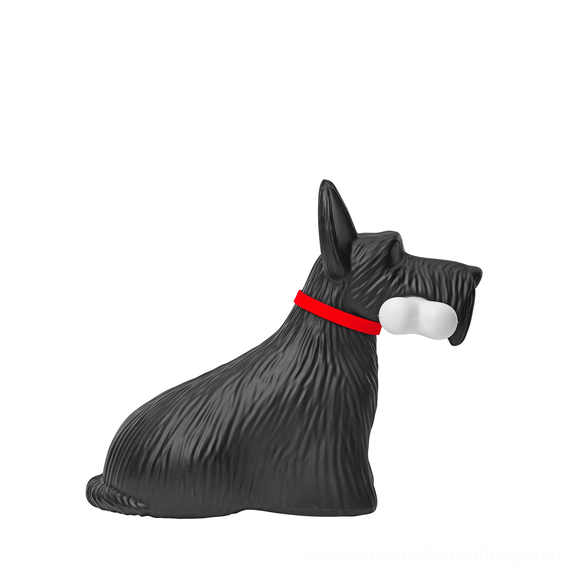 Scottie dog resin table lamp modern sculptural form with integrated lighting