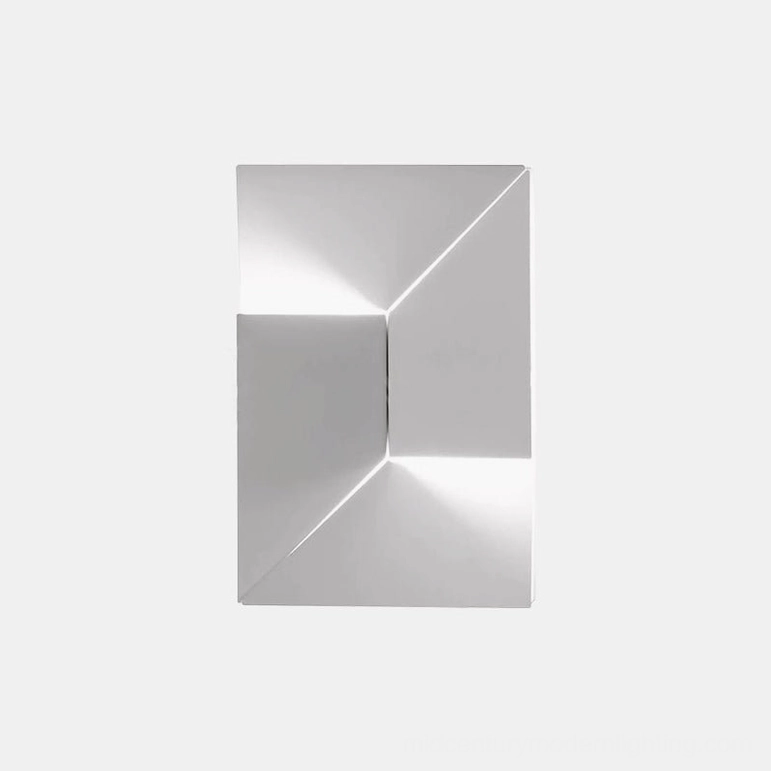 Shadows geometric wall lamp minimalist contemporary style, warm LED illumination