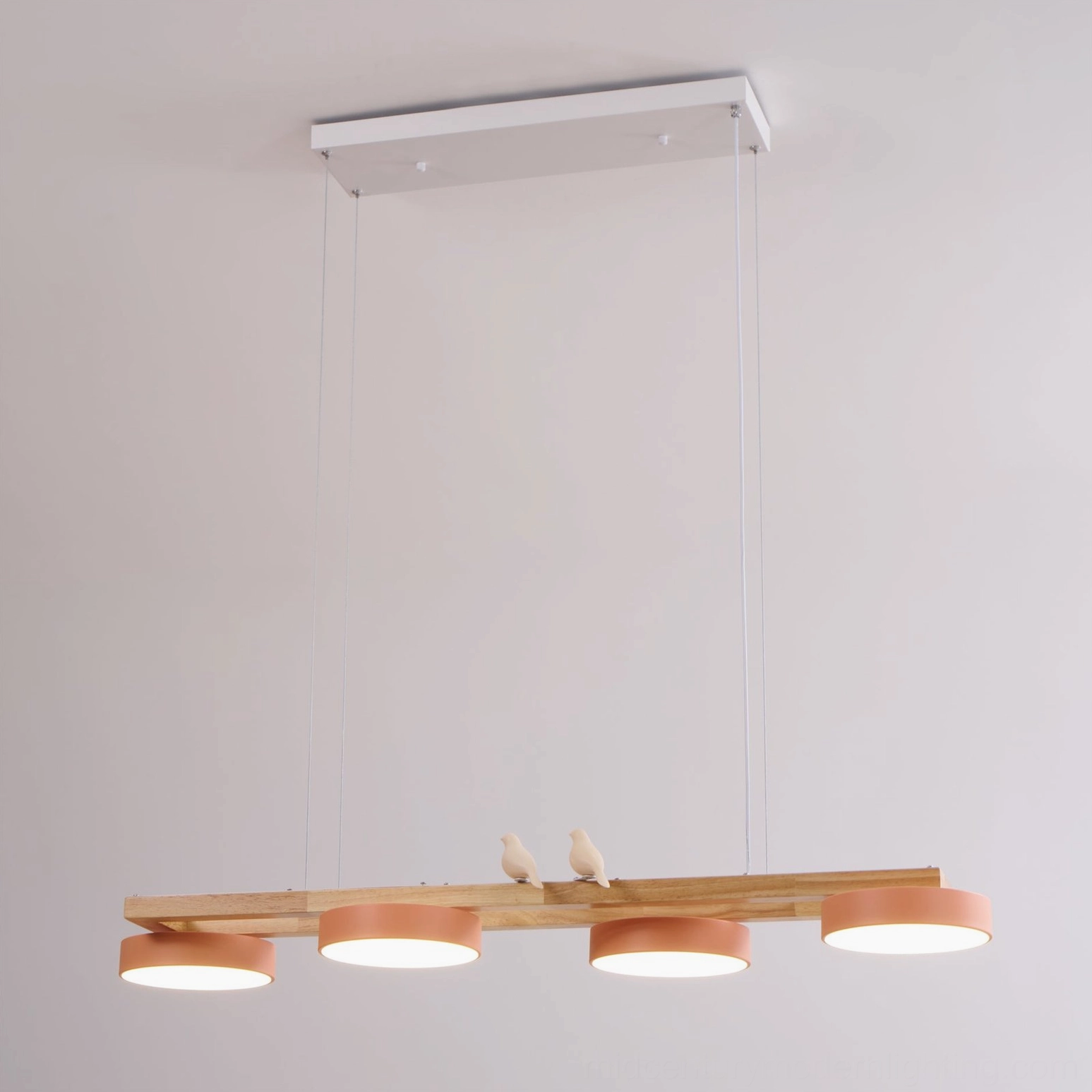 Sienna Bird Linear Chandelier architectural photography emphasizing geometric proportions