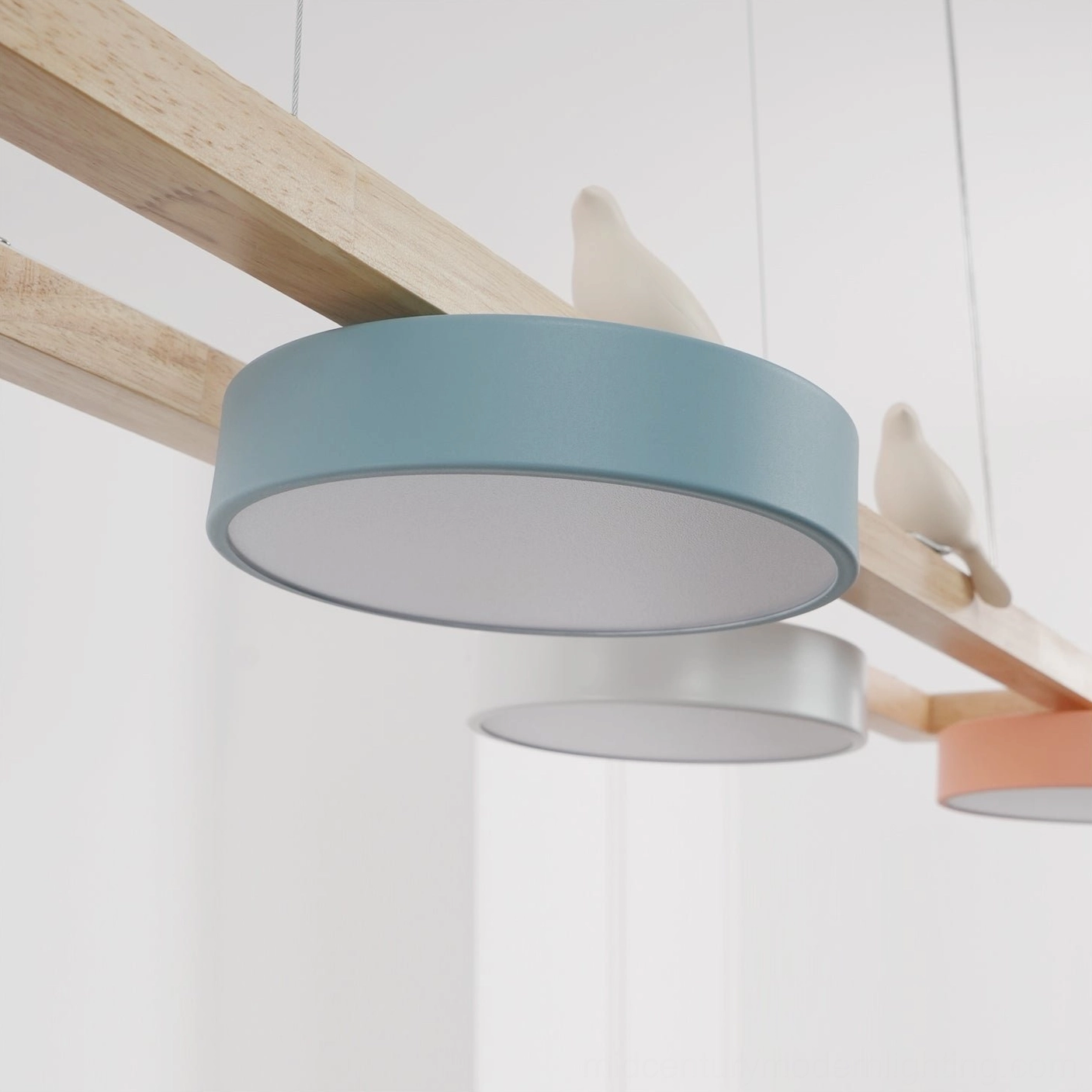 Sienna Bird Chandelier soft focus architectural detail showcasing mid-century modern elements