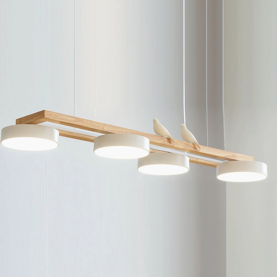 Sienna Bird Linear Chandelier studio shot with neutral background emphasizing form and proportions