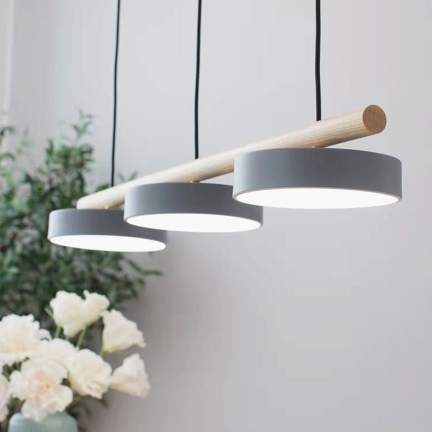 Sienna bird pendant lamp shade configuration showing resin bird placement options
