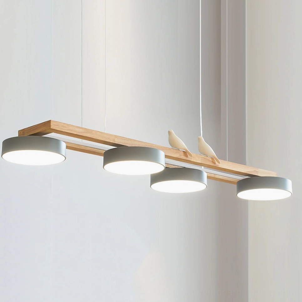 Sienna Bird Chandelier interior design context with table setting and warm ambient lighting