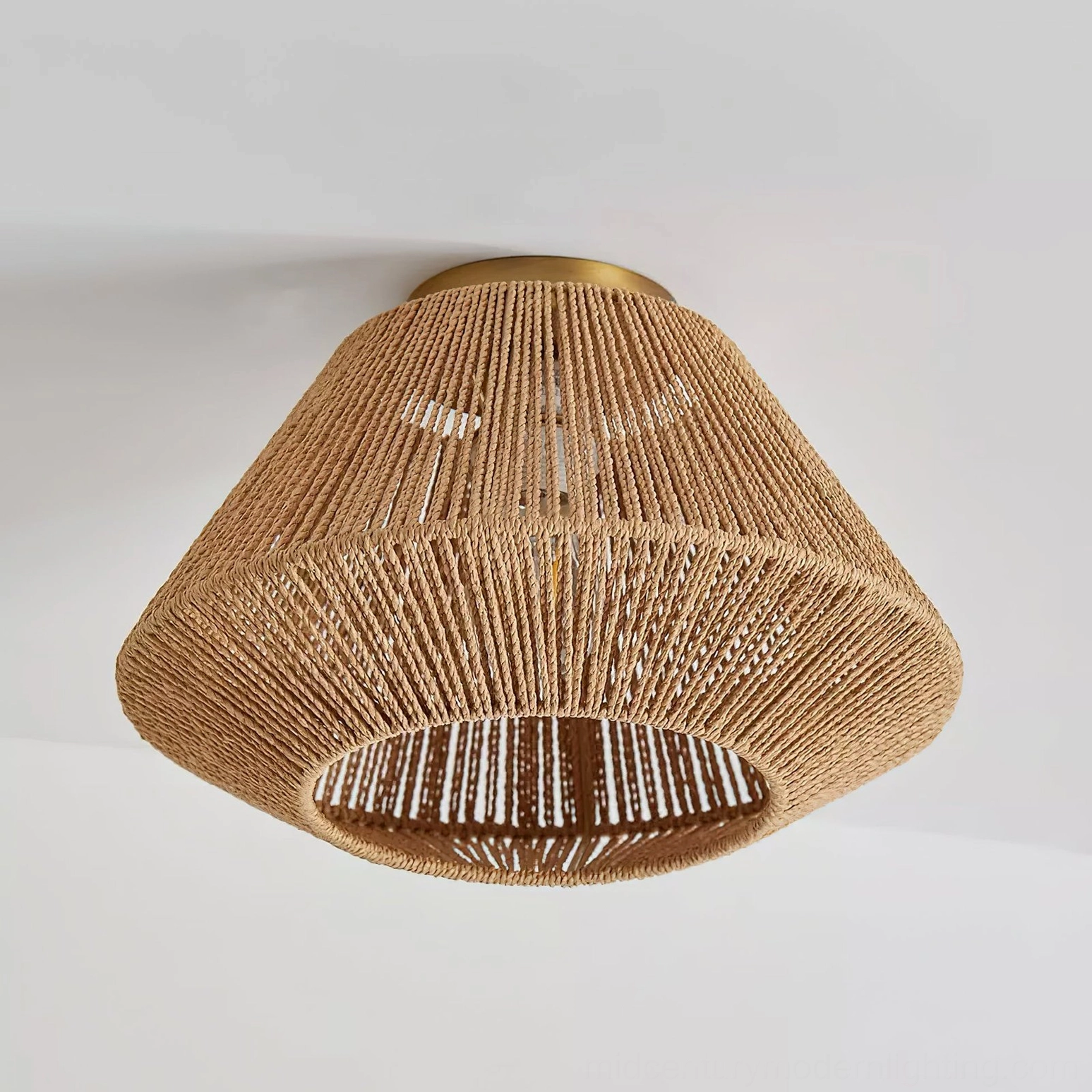 Sierra ceiling light positioned above vintage setting with warm bohemian aesthetic and cozy glow