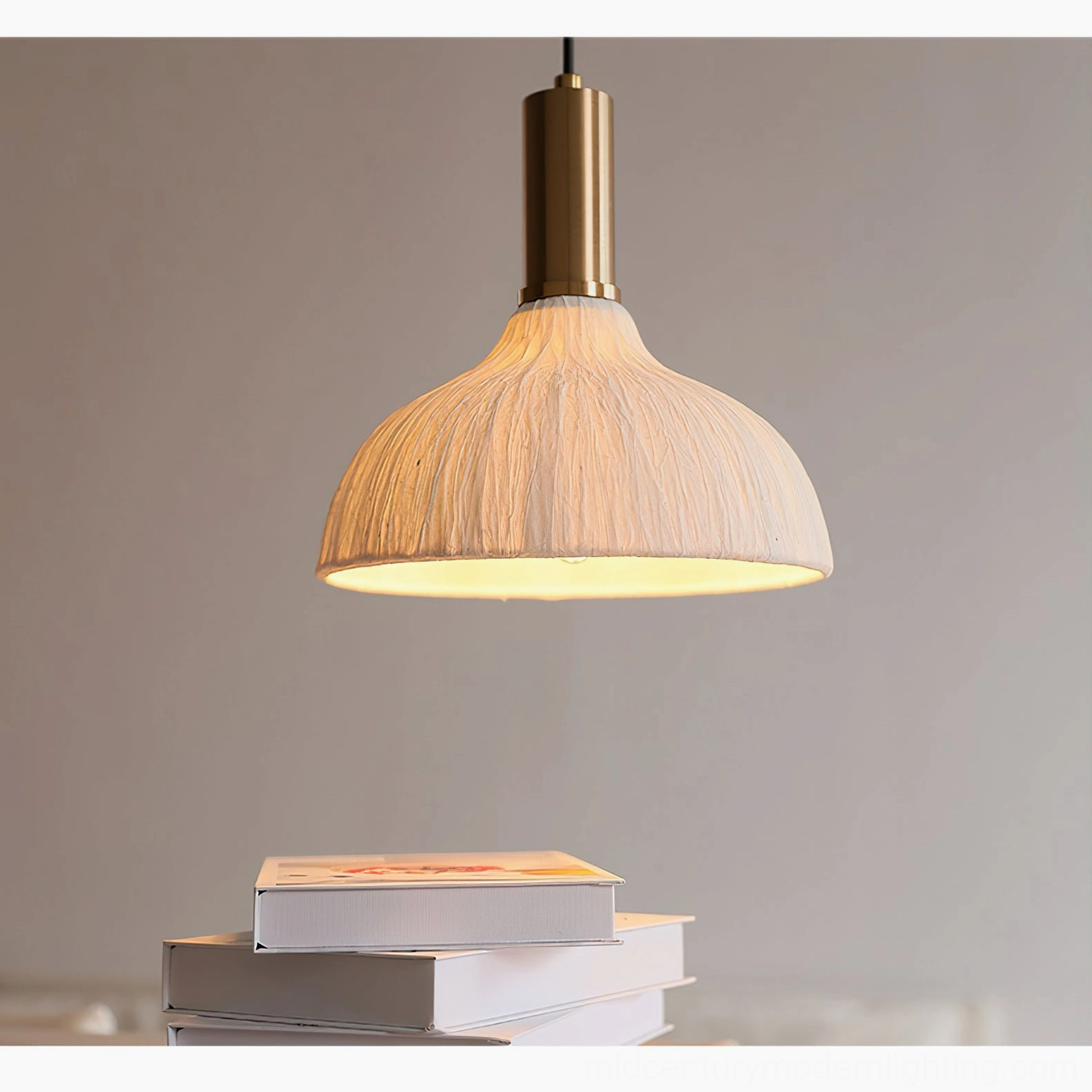 Siya pendant light in commercial coffee shop setting, artisanal boho aesthetic hospitality design