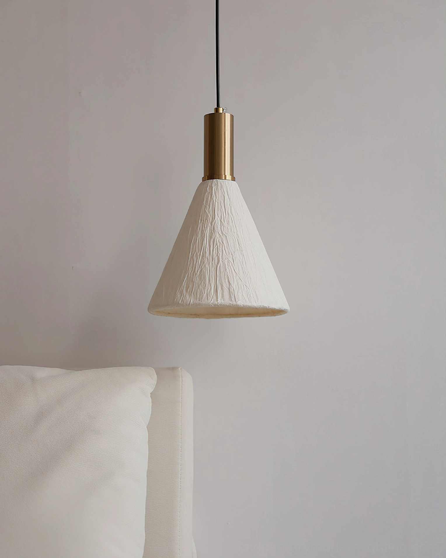 Siya pendant light with LED bulb option creating energy-efficient warm lighting ambiance
