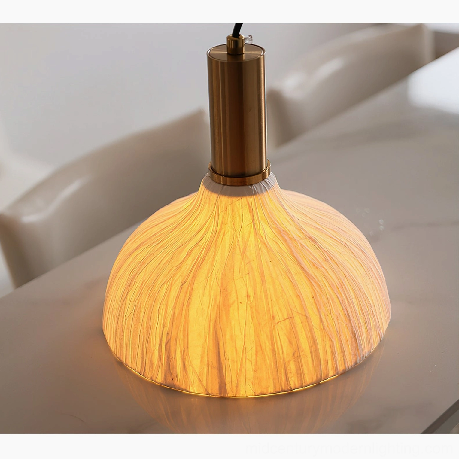 Siya cone pendant light multiple size options comparison showing Model A, B and C variations