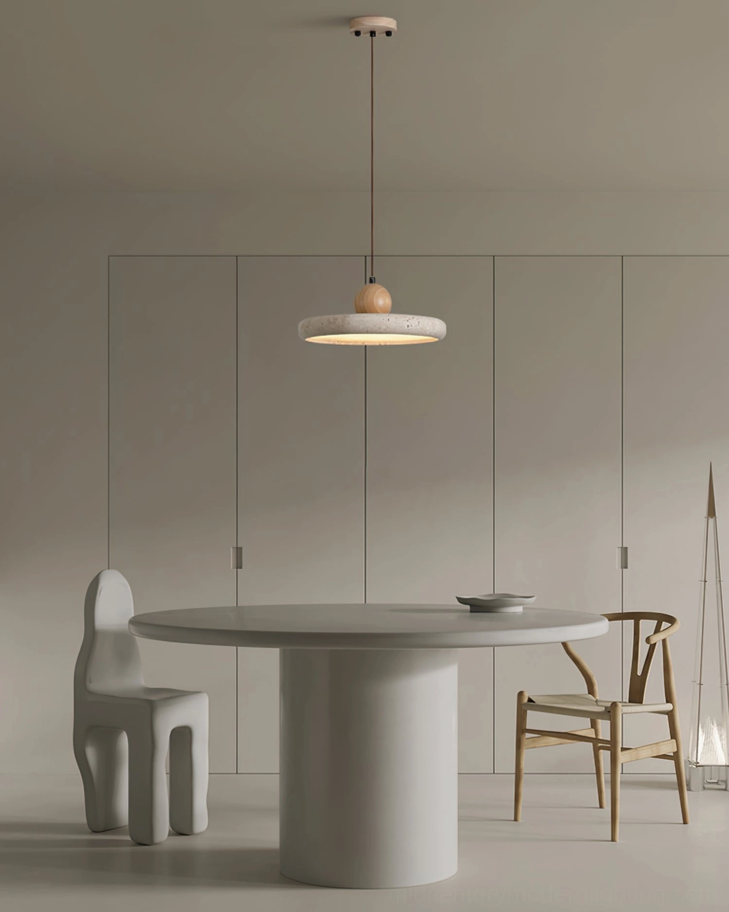 Siyane pendant lamp multiple units creating sculptural lighting arrangement in home interior
