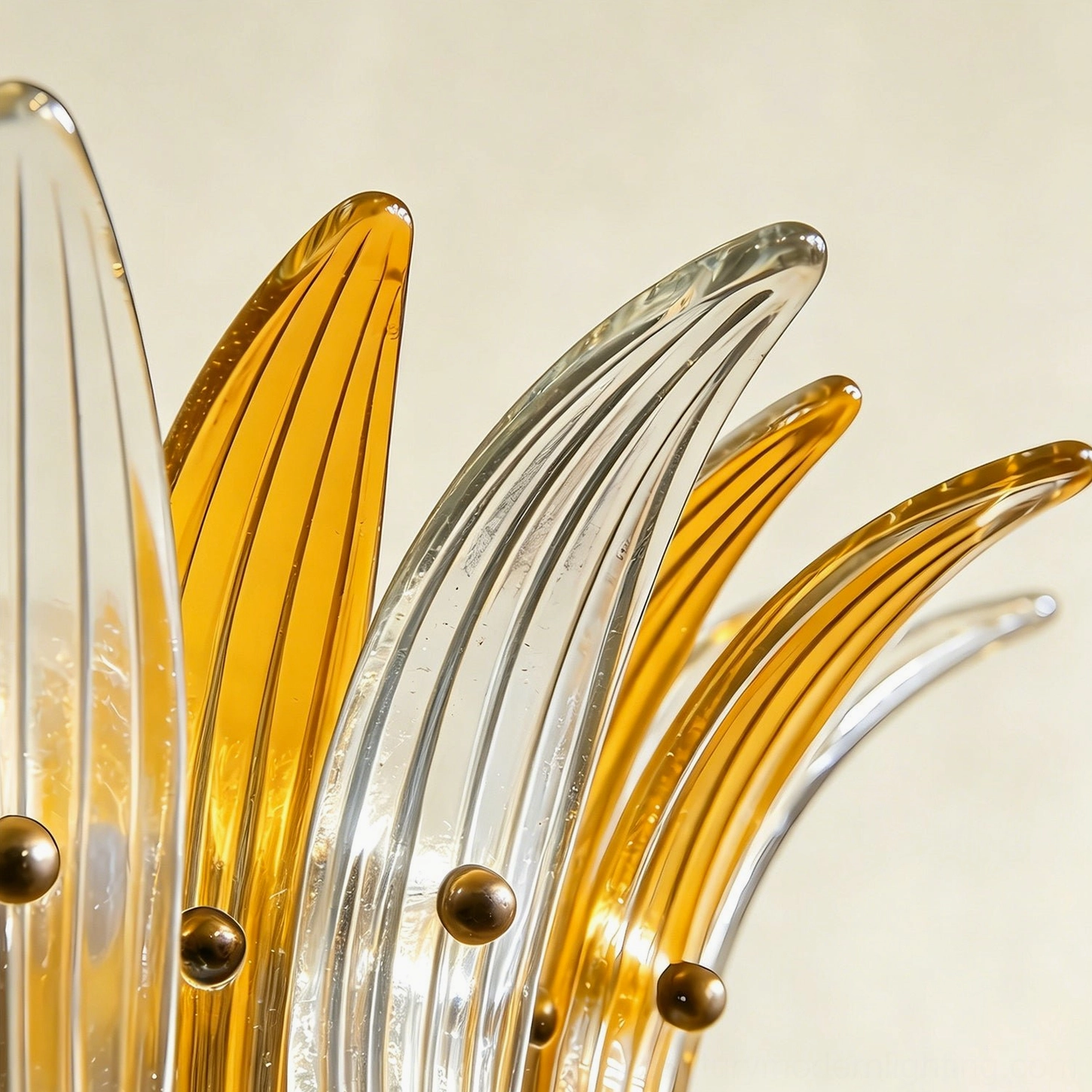Smeralda fluted glass wall sconce architectural modern design product display front view
