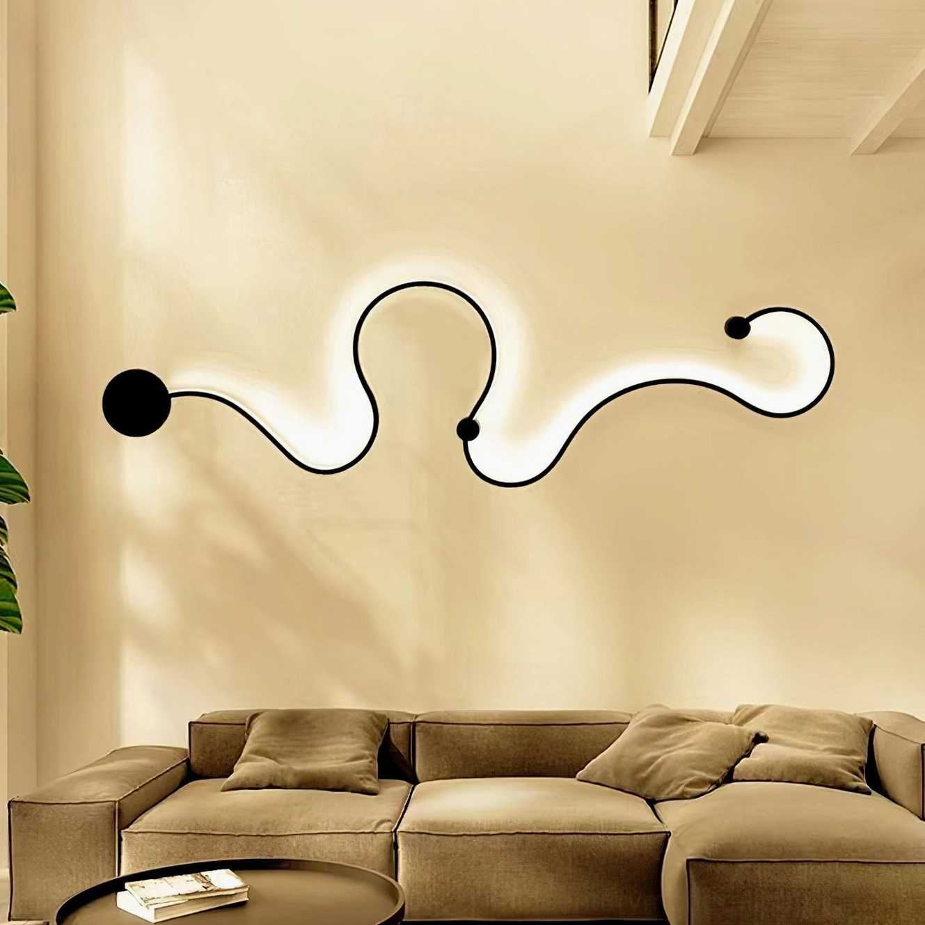 Premium aluminum snake wall lamp frame showing expert craftsmanship and durability