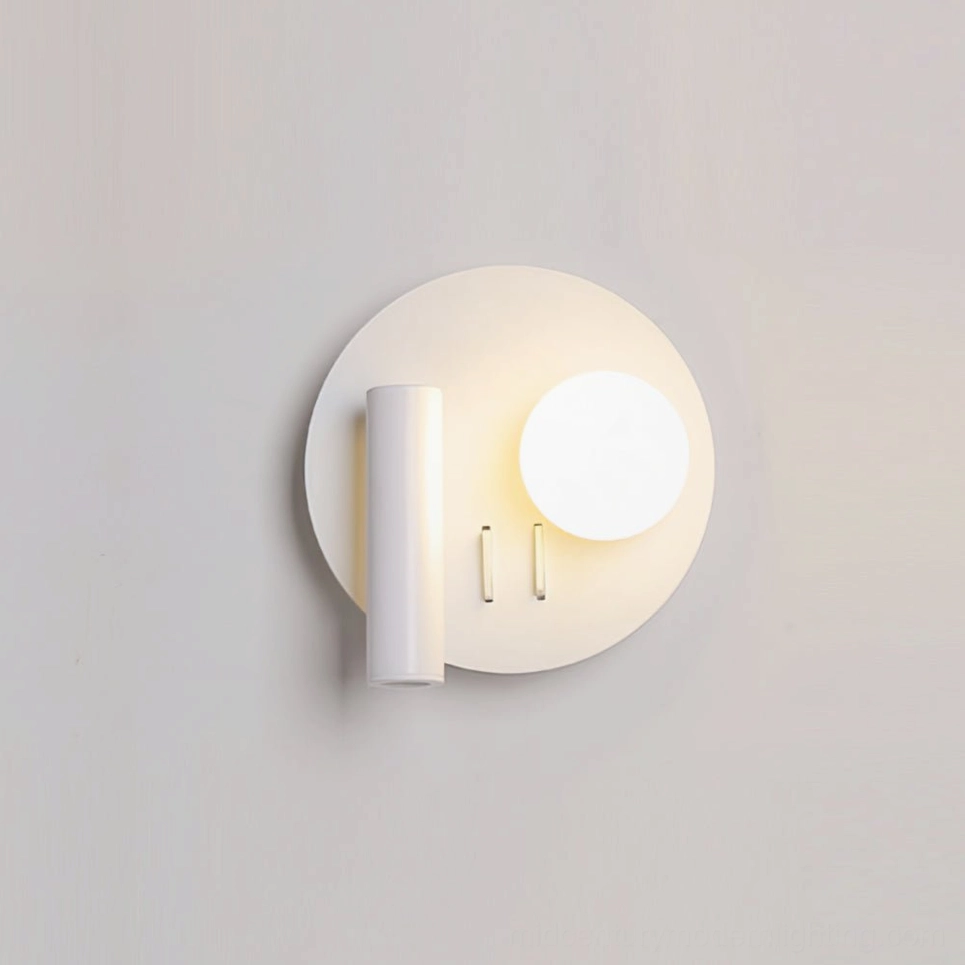 Snotra reversible wall lamp showing left and right configuration options, sleek modern fixture