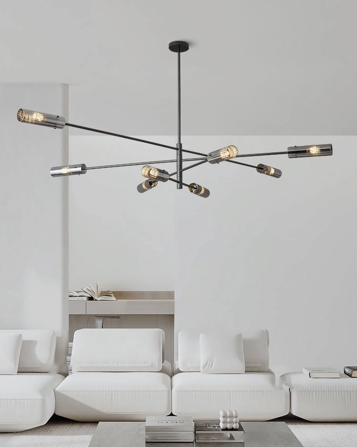 Brass and black sputnik chandelier finish color options elegance contrast